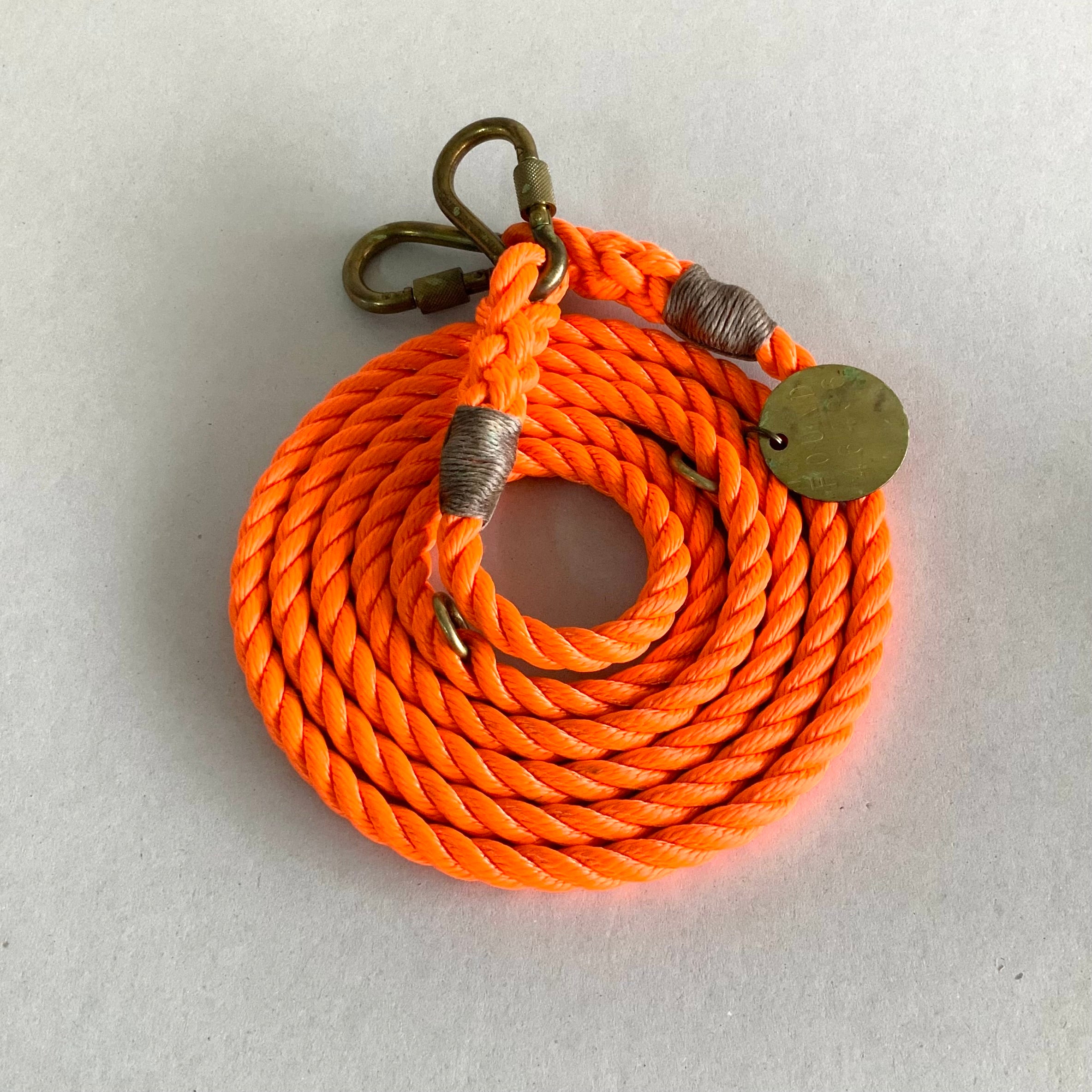 Adjustable Rope Leash, Orange Rescue