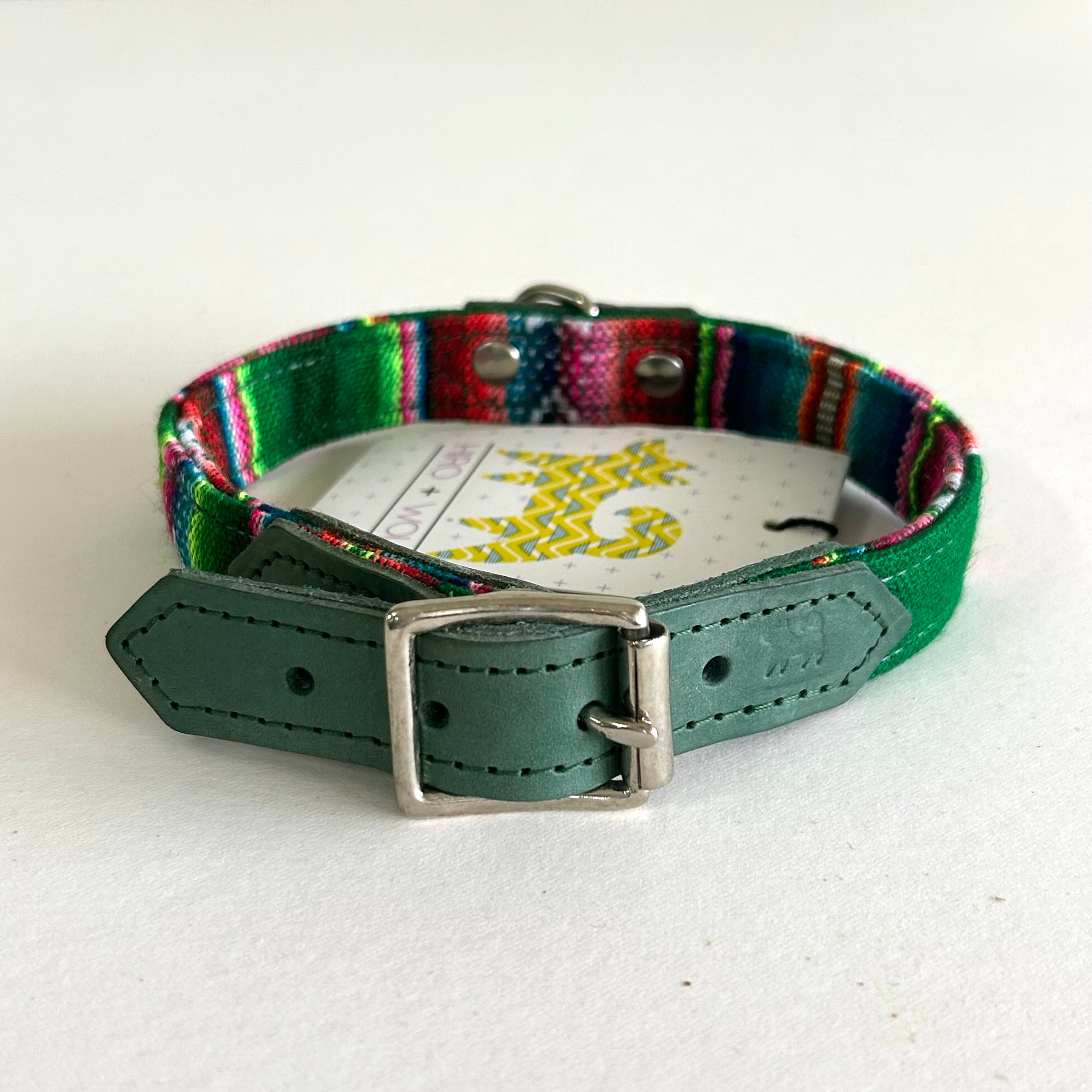 Hiro+Wolf Collar: Green Inca
