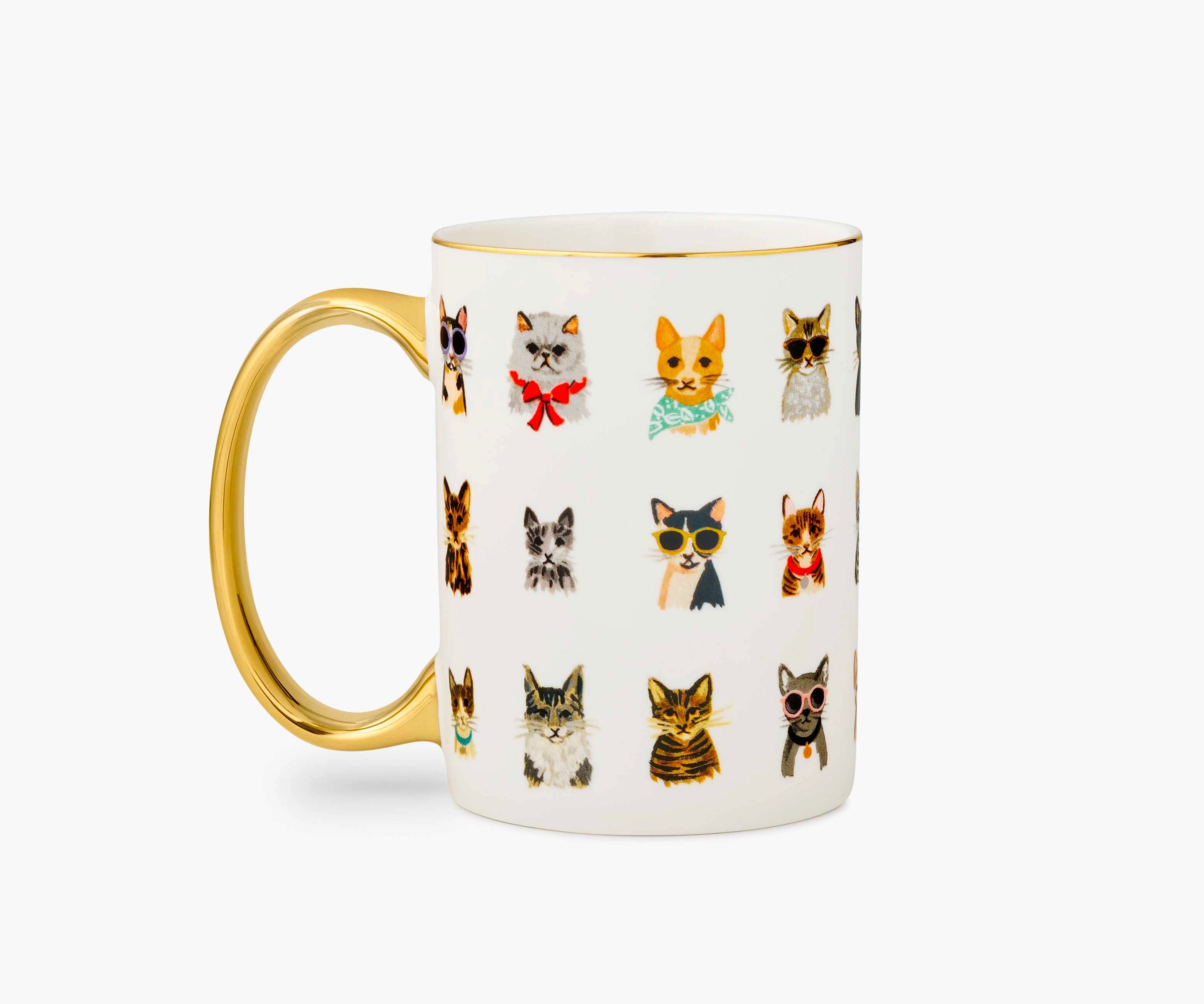 Rifle Paper Co Porcelain Mug: Cool Cats