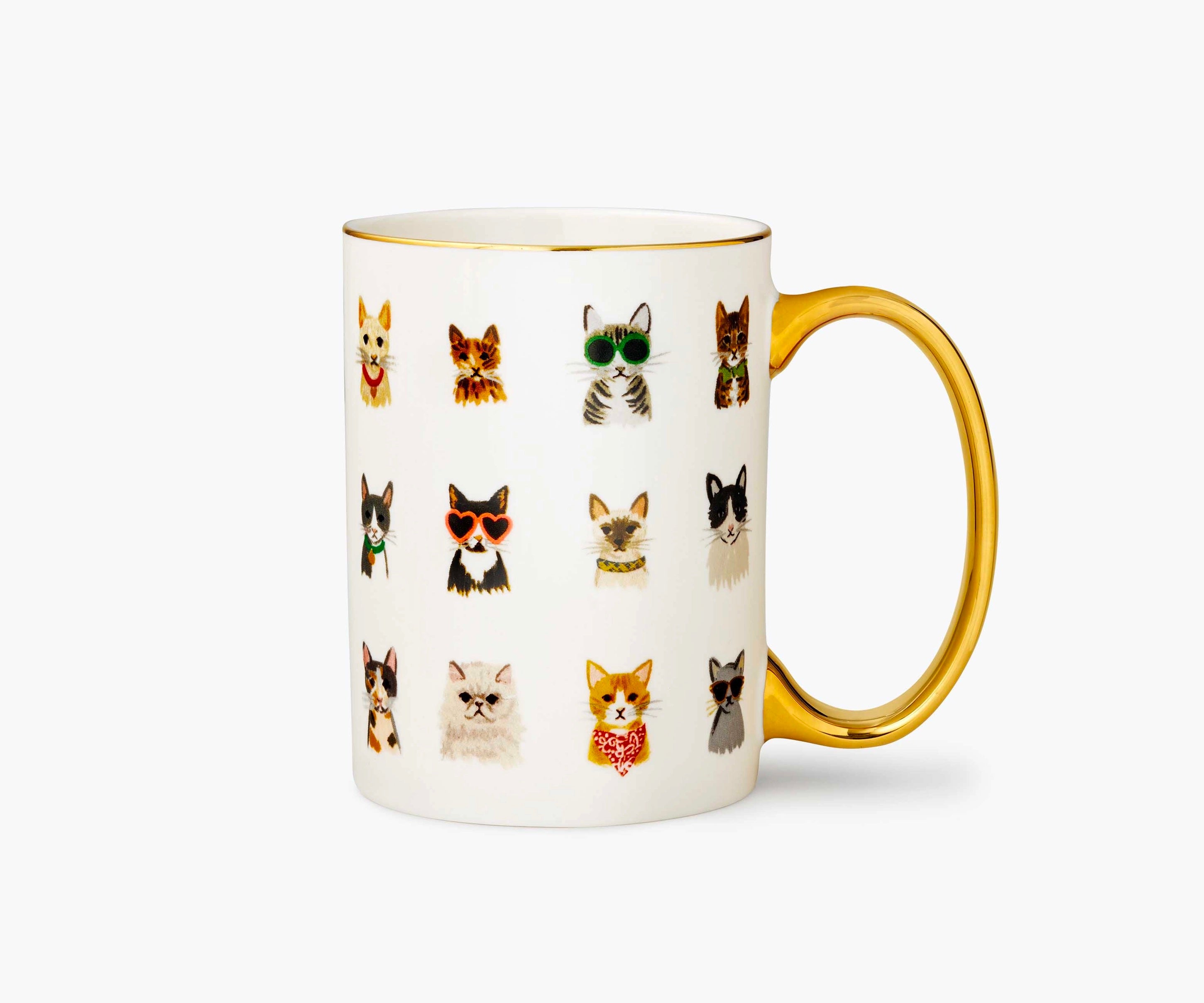 Rifle Paper Co Porcelain Mug: Cool Cats