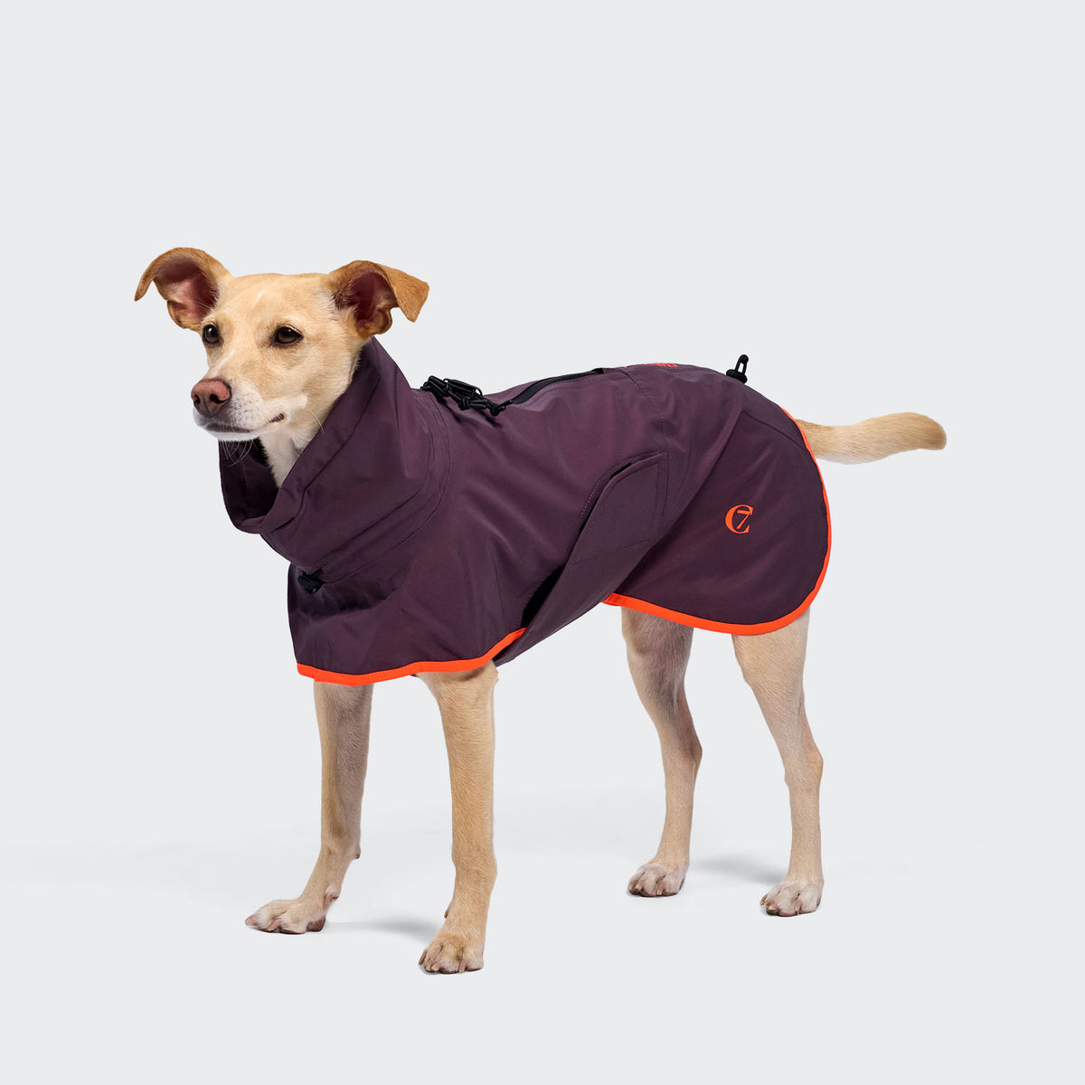 Cloud7 AKTIV fully reflective, premium windproof and water resistant active dog coat for heavy downpours