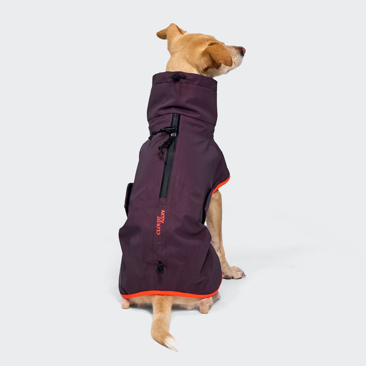Cloud7 AKTIV fully reflective, premium windproof and water resistant active dog coat for heavy downpours