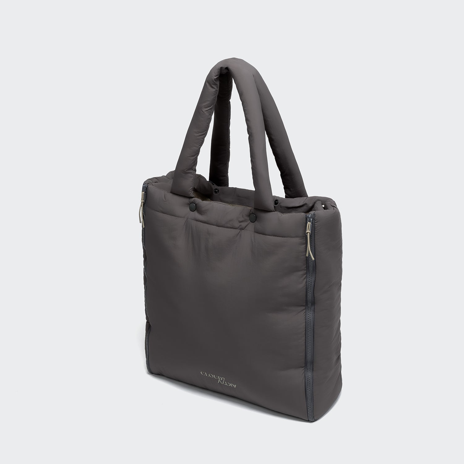 Cloud7: AKTIV Puffer Travel Bed & Tote Bag, Dark Grey/Khaki