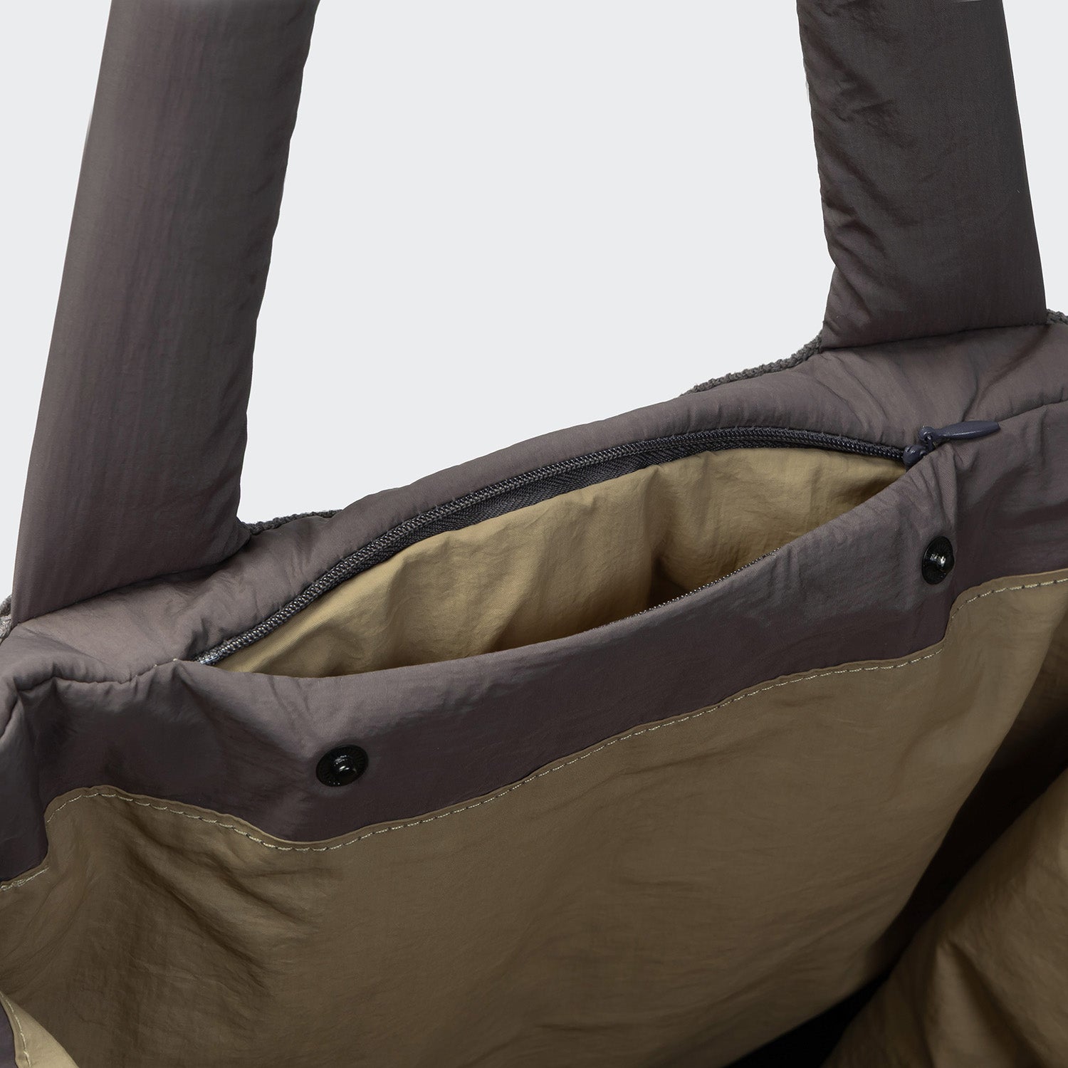 Cloud7: AKTIV Puffer Travel Bed & Tote Bag, Dark Grey/Khaki