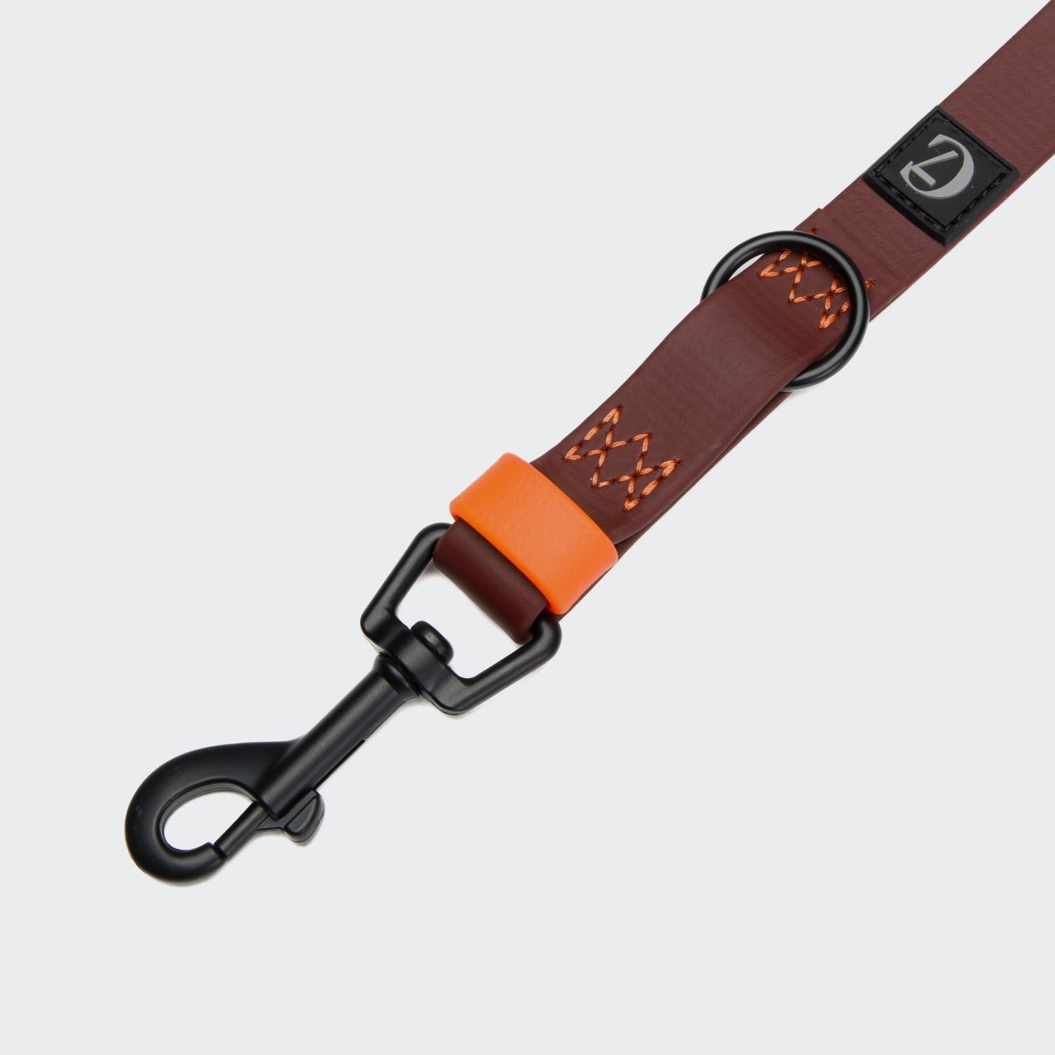 Cloud7: Adjustable Dog Leash BioThane Ipanema Dark Aubergine