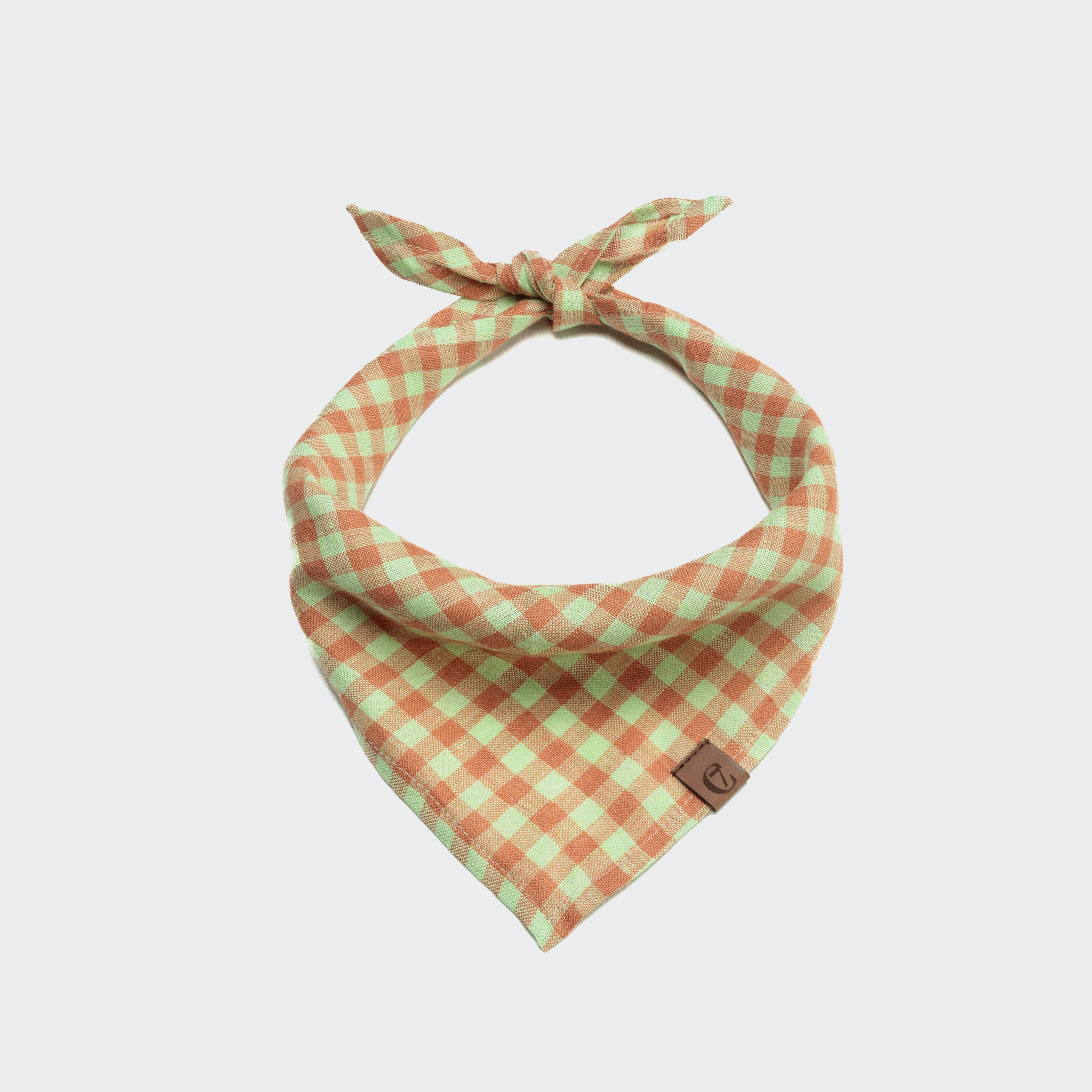 Cloud7 Dog Bandana Check Orange