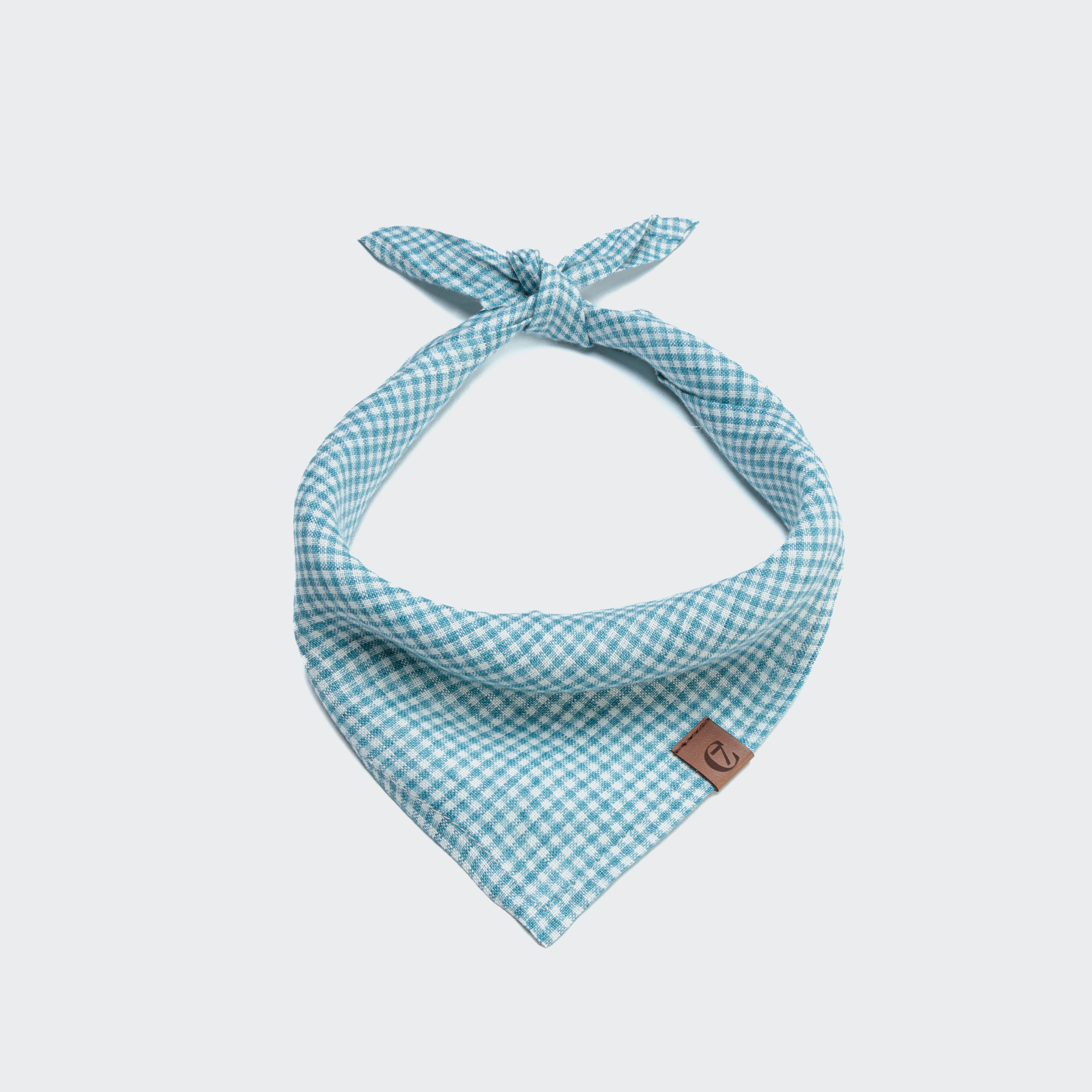 Cloud7 Dog Bandana Mini Check Blue