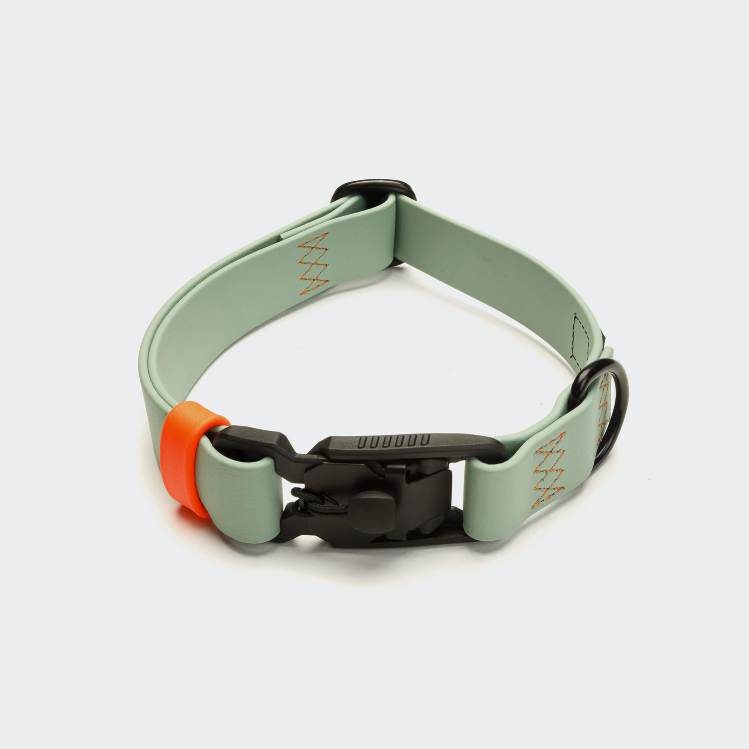 Cloud7: Dog Collar BioThane Ipanema Mint-Neon Orange