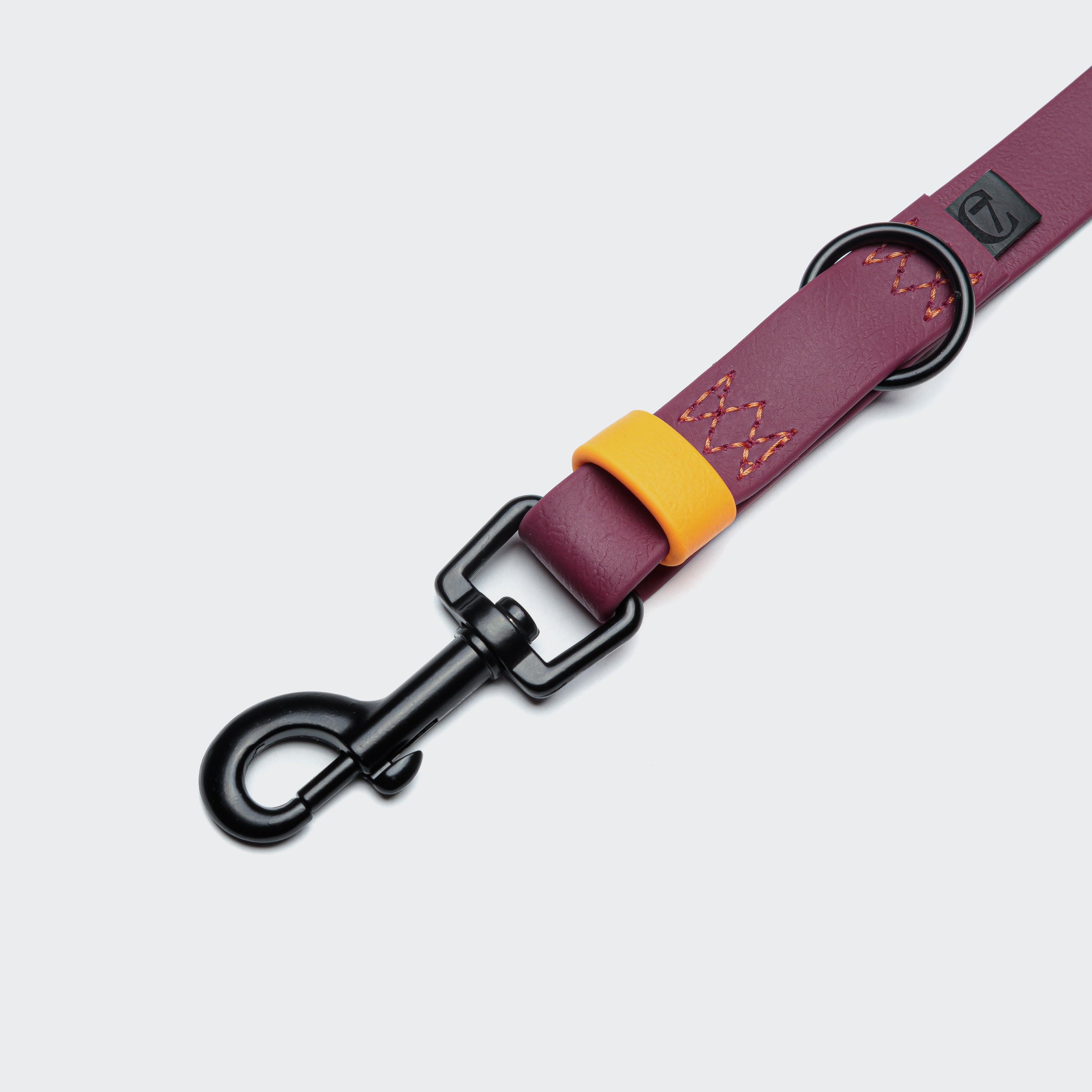 Cloud7: Adjustable Dog Leash BioThane Ipanema Magenta-Orange