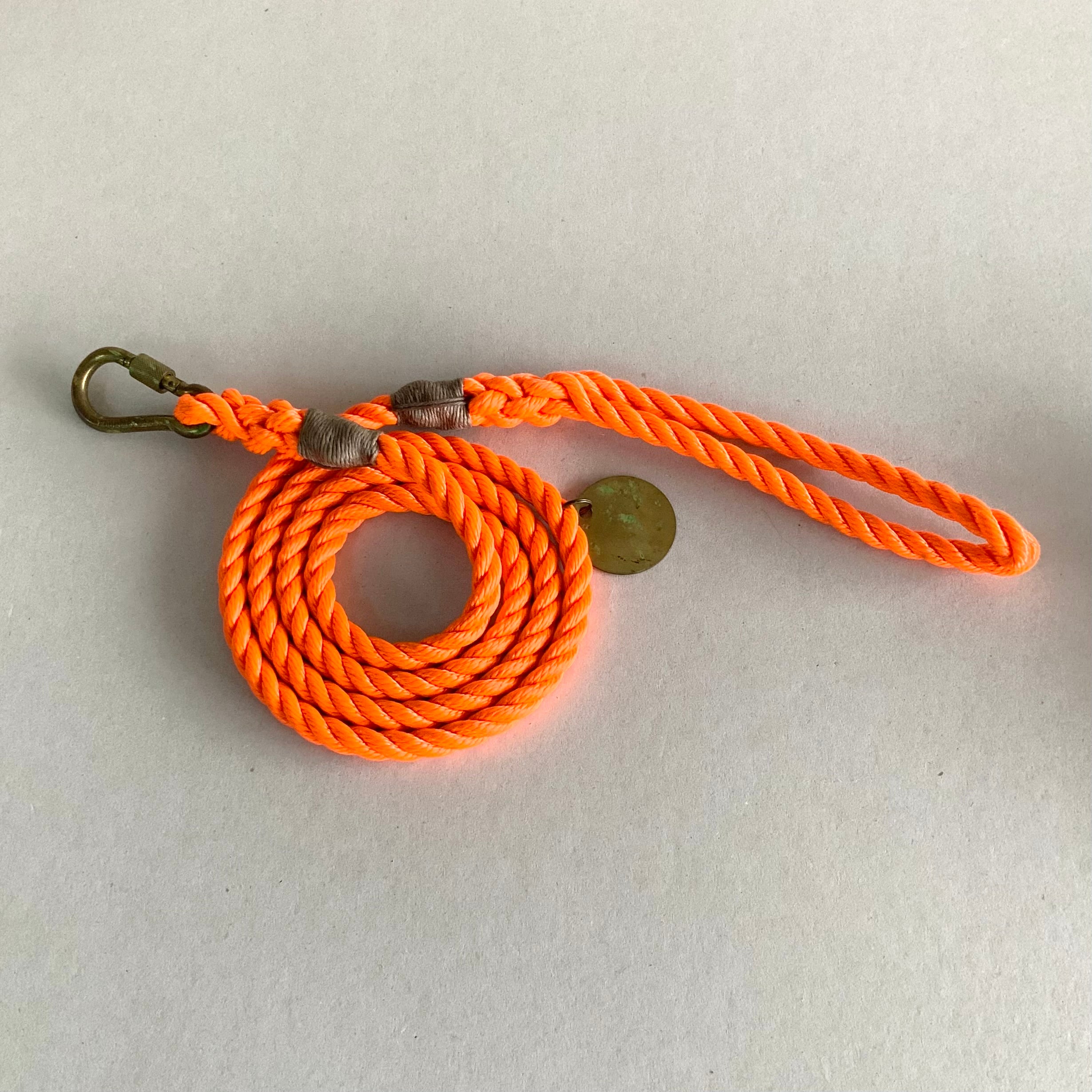 Standard Rope Leash, Orange