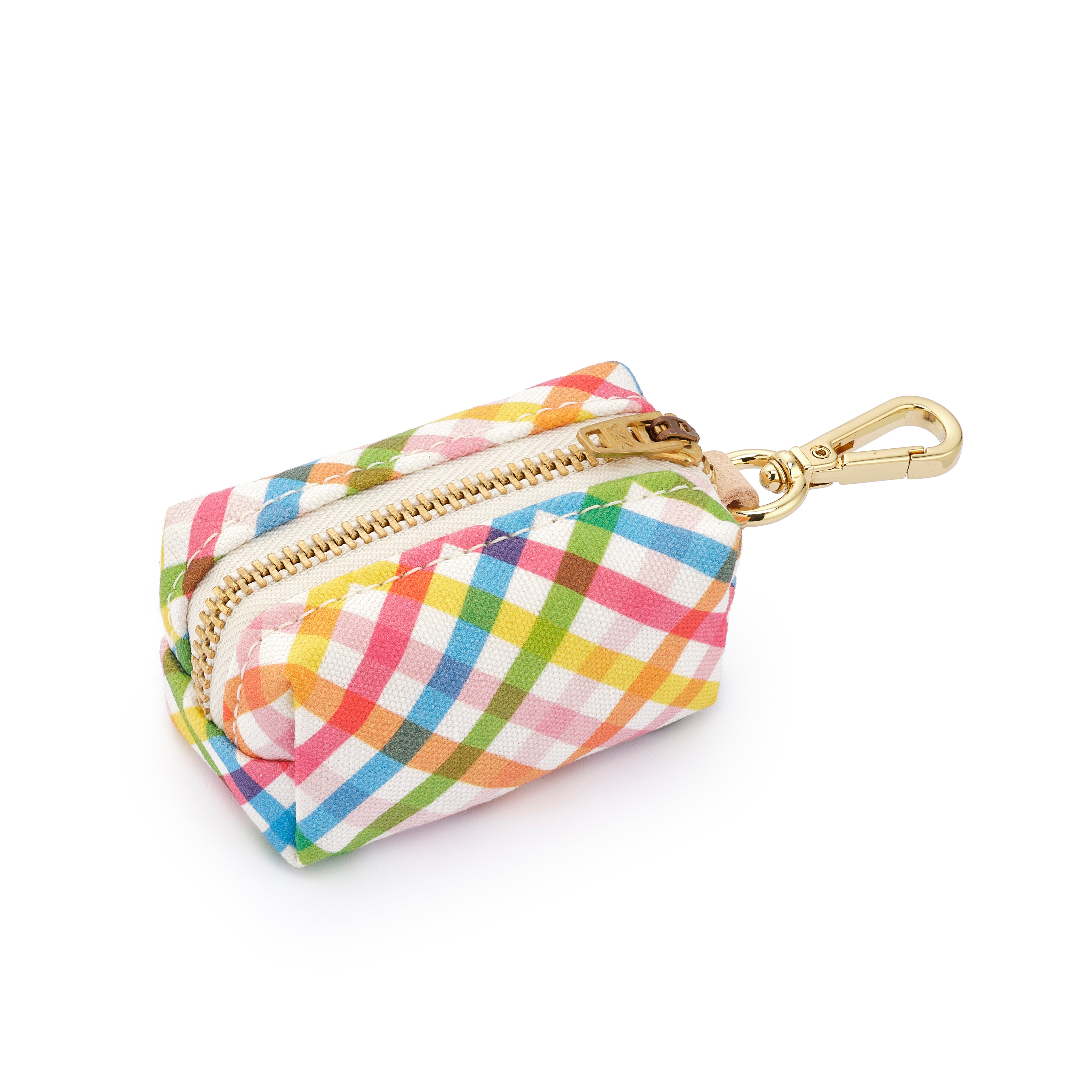Dog Poop Bag dispenser: Rainbow Gingham