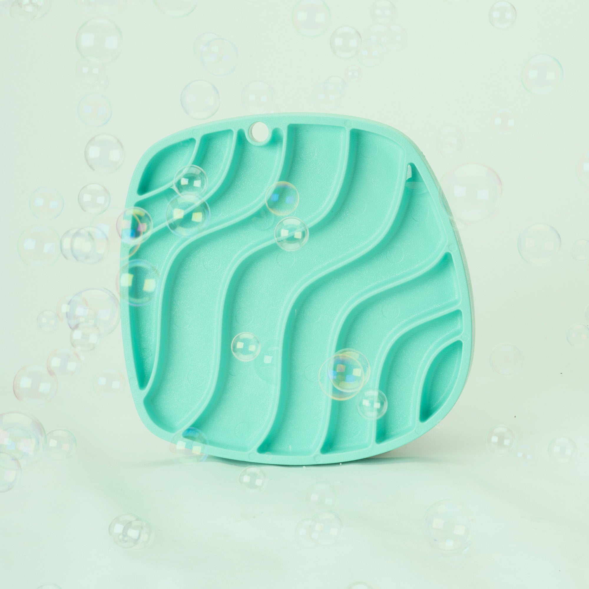 Dog Food and Drink Non-slip Eco Sustainable All-in-one Slow Feeder Lick Feast Mat: Mint (Spring Limited Edition)