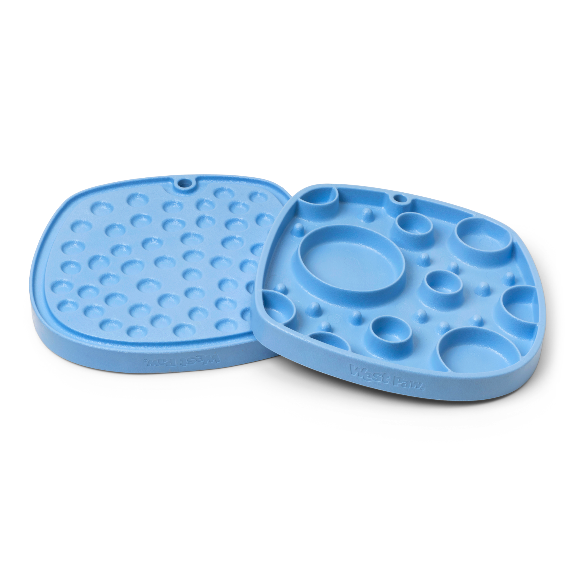 Dog Food and Drink Non-slip Eco Sustainable All-in-one Slow Feeder Lick Feast Mat: Periwinkle (Spring Limited Edition)