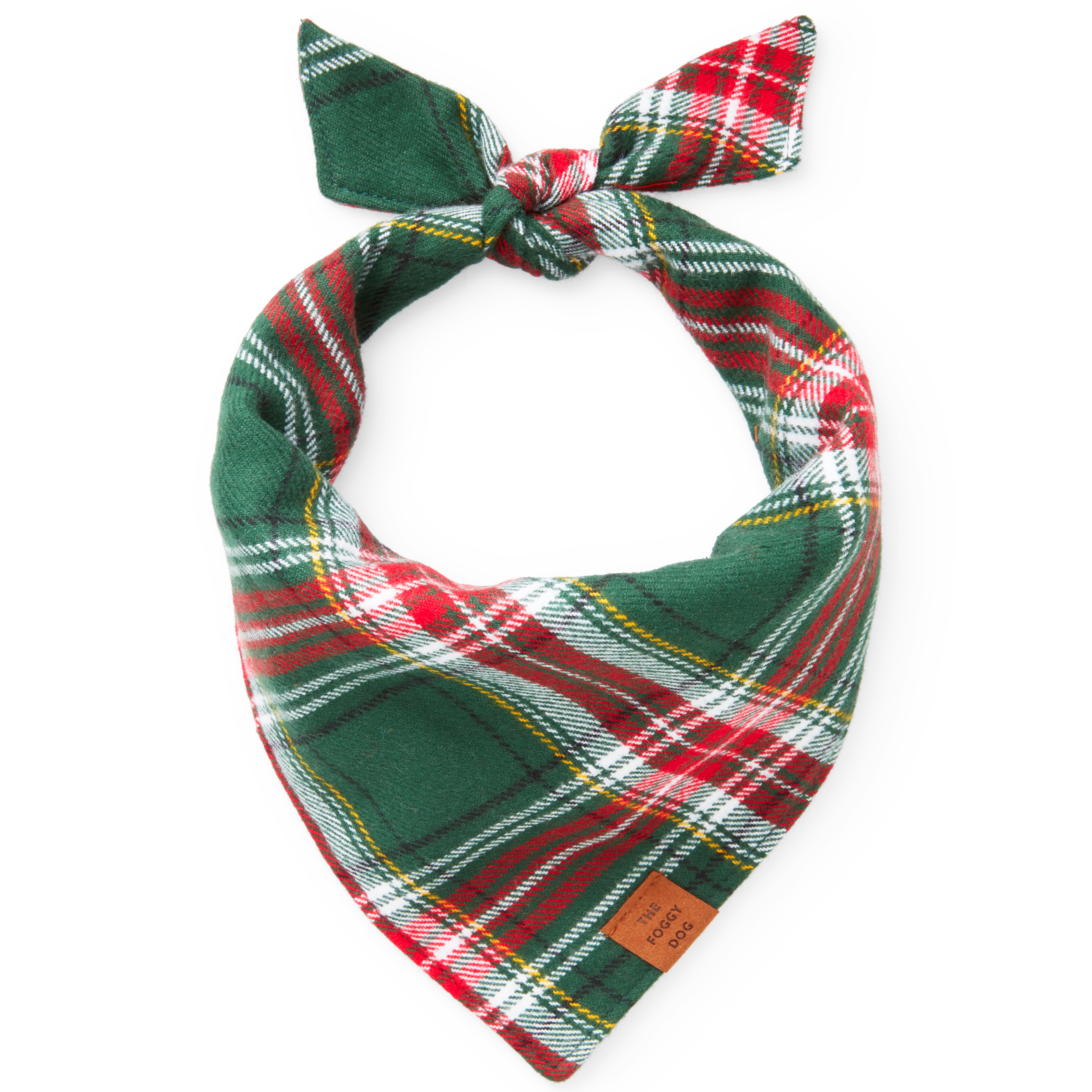 Dog and Cat Bandana: Holly Jolly Flannel