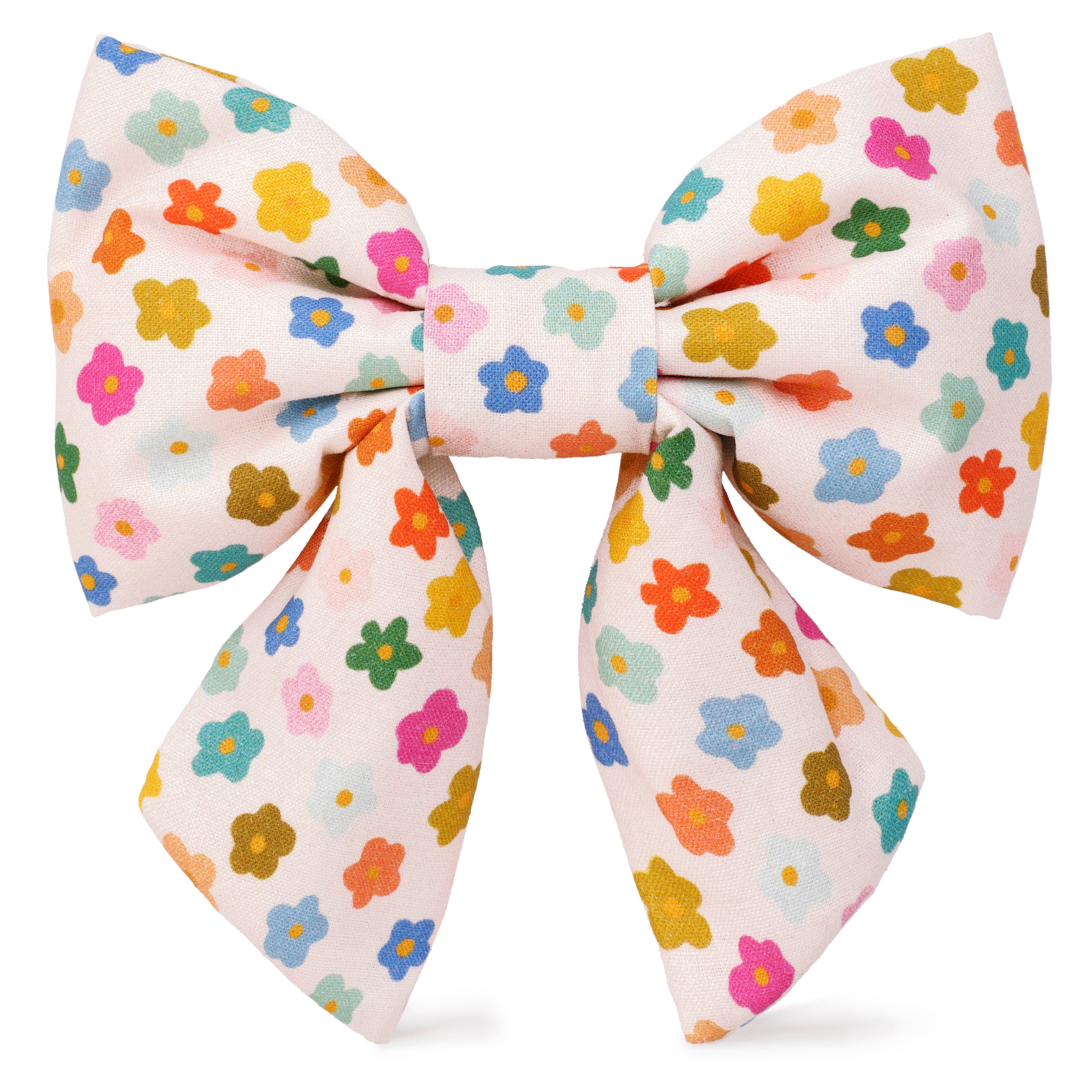 Dog and Cat Lady Bowtie: Rainbow Flower