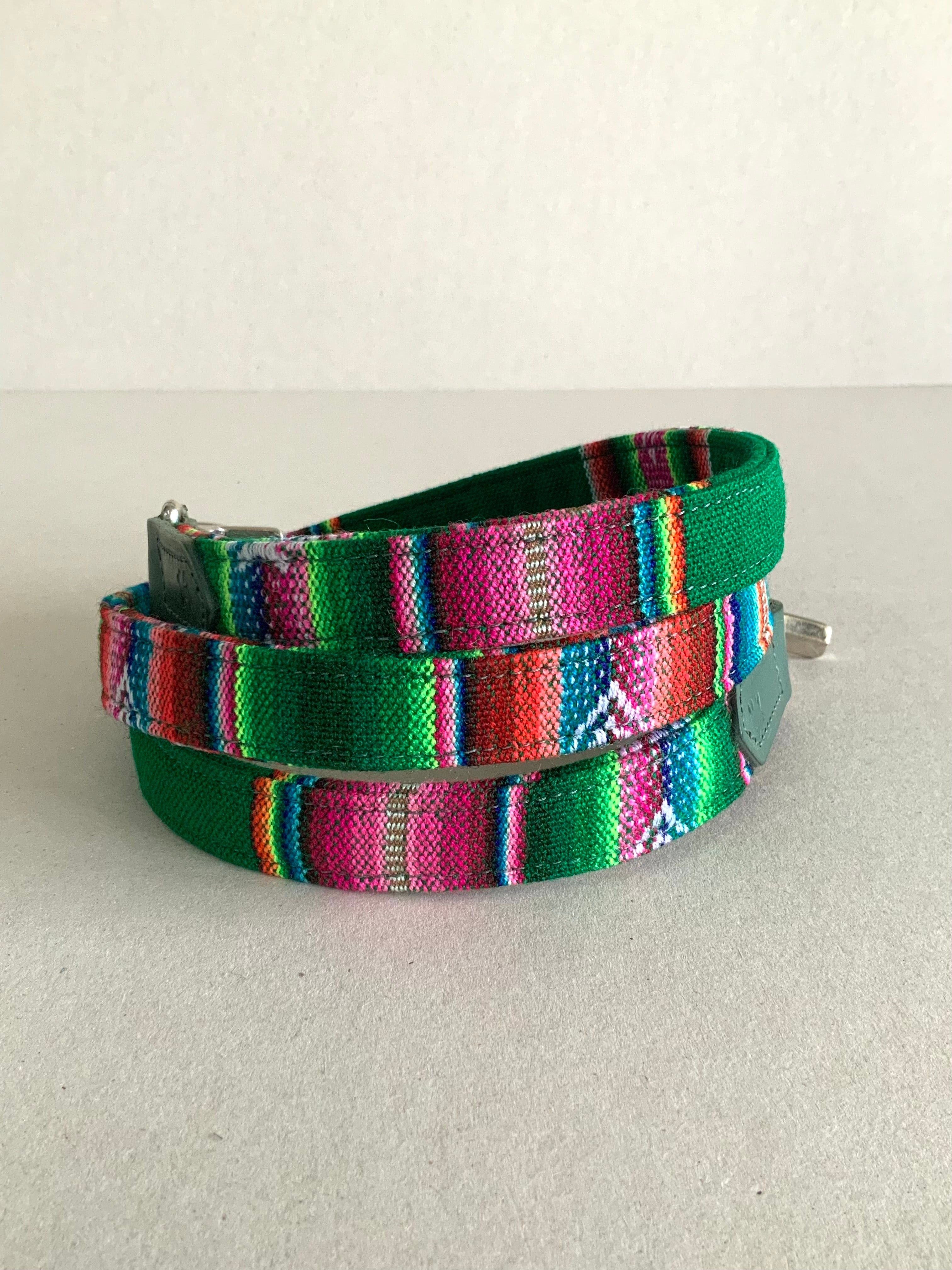 Hiro+Wolf Classic leash + Coupler Set: Green Inca