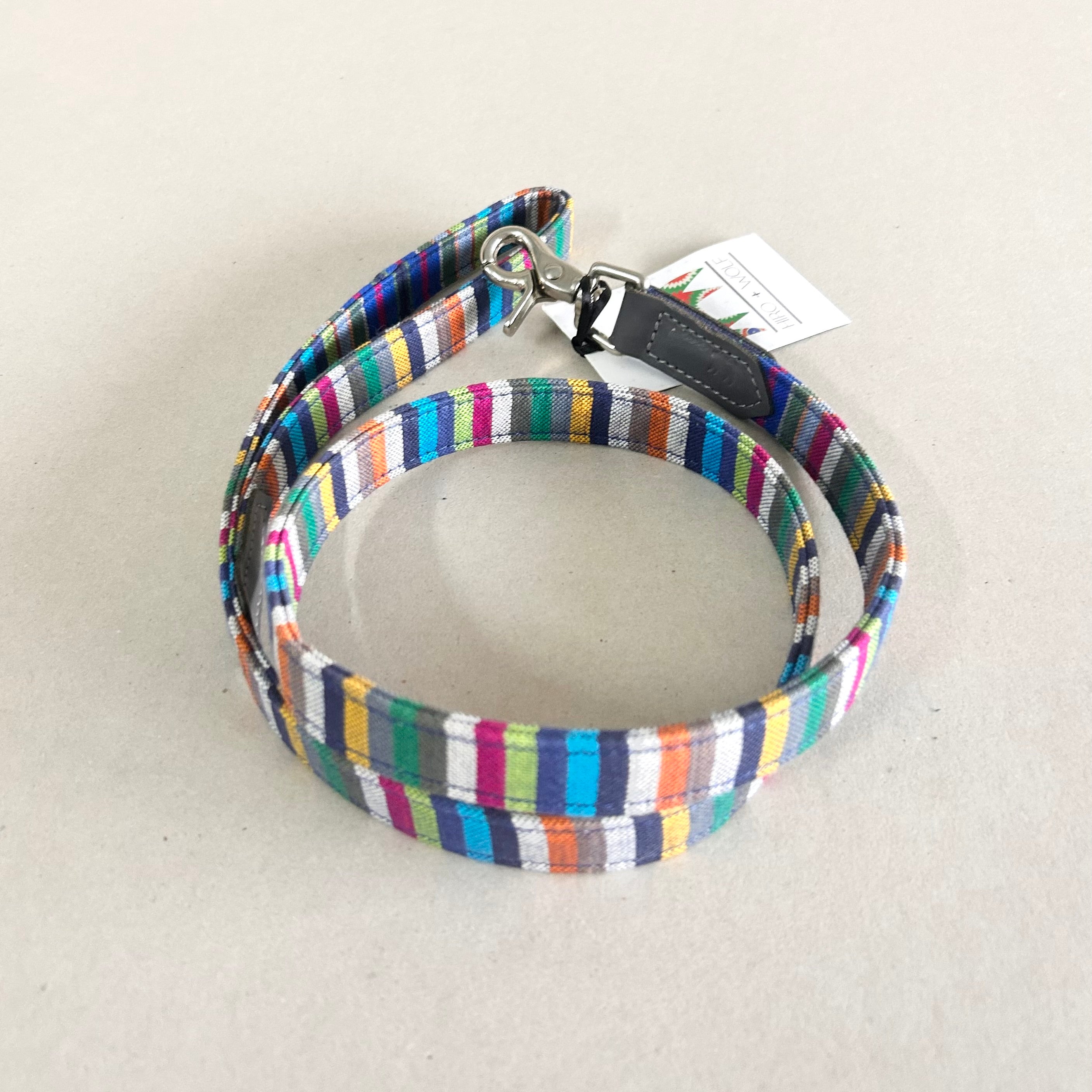 Hiro+Wolf Classic leash: Marine Stripe Kikoy