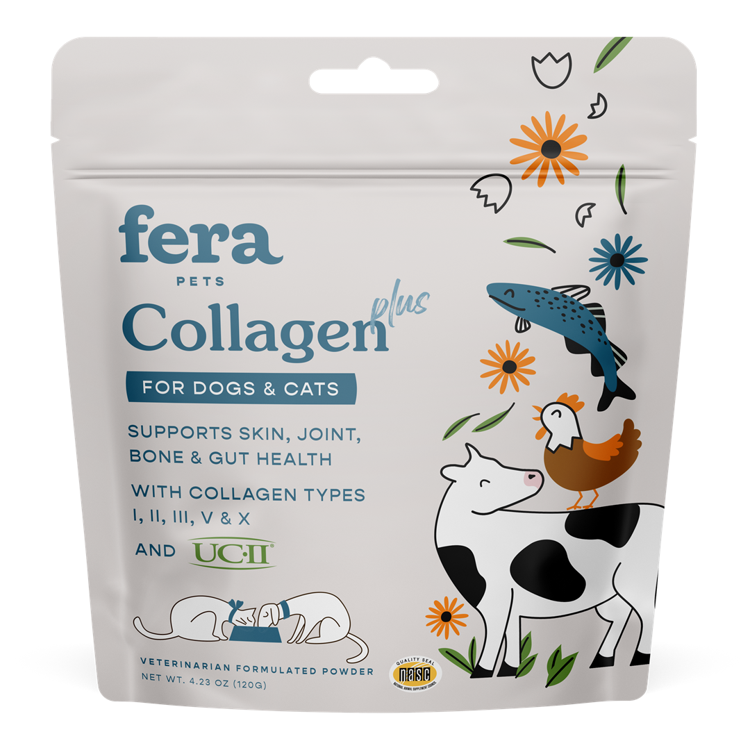 Fera Pet Organics Dog and Cat Supplement, Collagen Plus