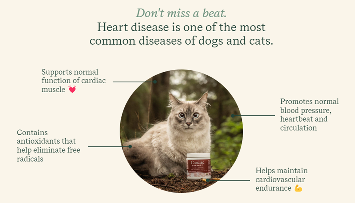 Fera Pet Organics Dog and Cat Supplement, Cardiac Support