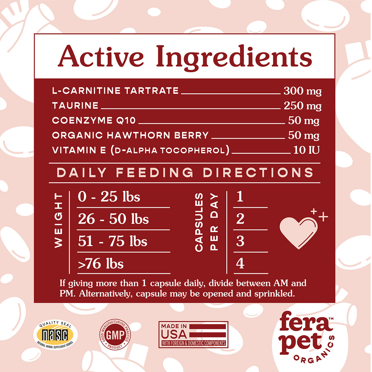 Fera Pet Organics Dog and Cat Supplement, Happy Heart Bundle