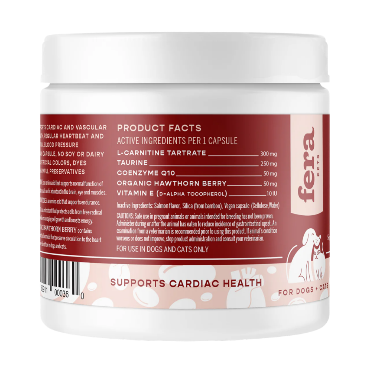 Fera Pet Organics Dog and Cat Supplement, Cardiac Support