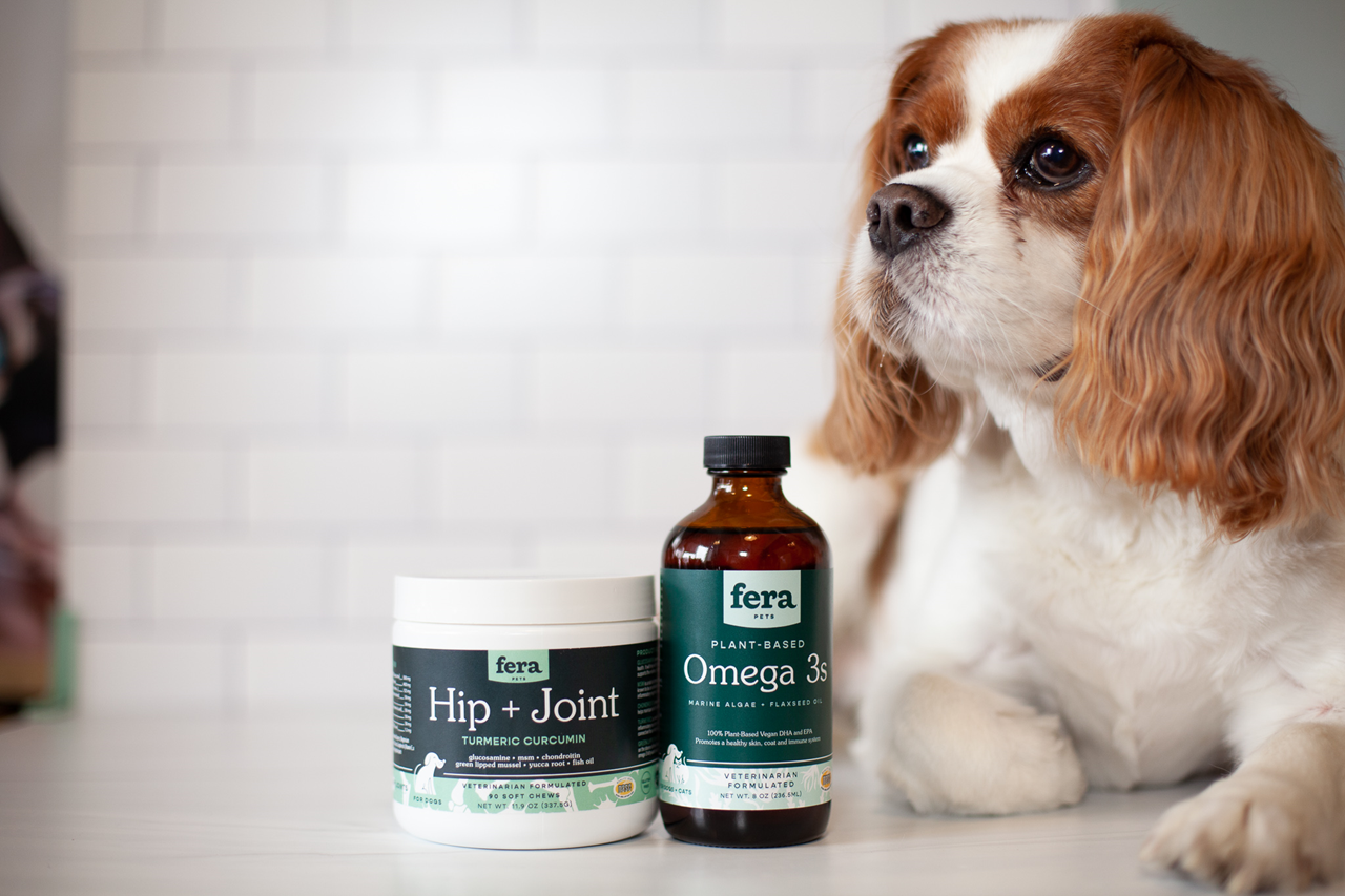 Fera Pet Organics Dog and Cat Supplement, Hip + Joint Support for Dogs