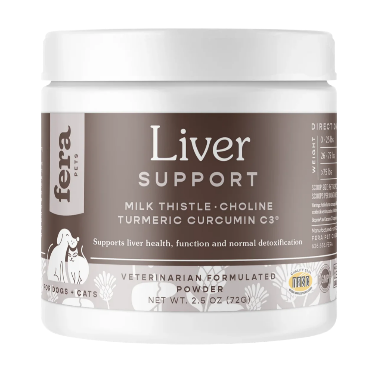 Fera Pet Organics Dog and Cat Supplement, Liver Support