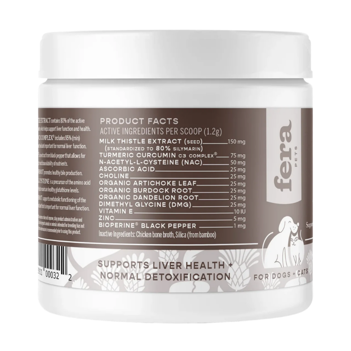 Fera Pet Organics Liver Support | Holistic Detox for Dogs & Cats