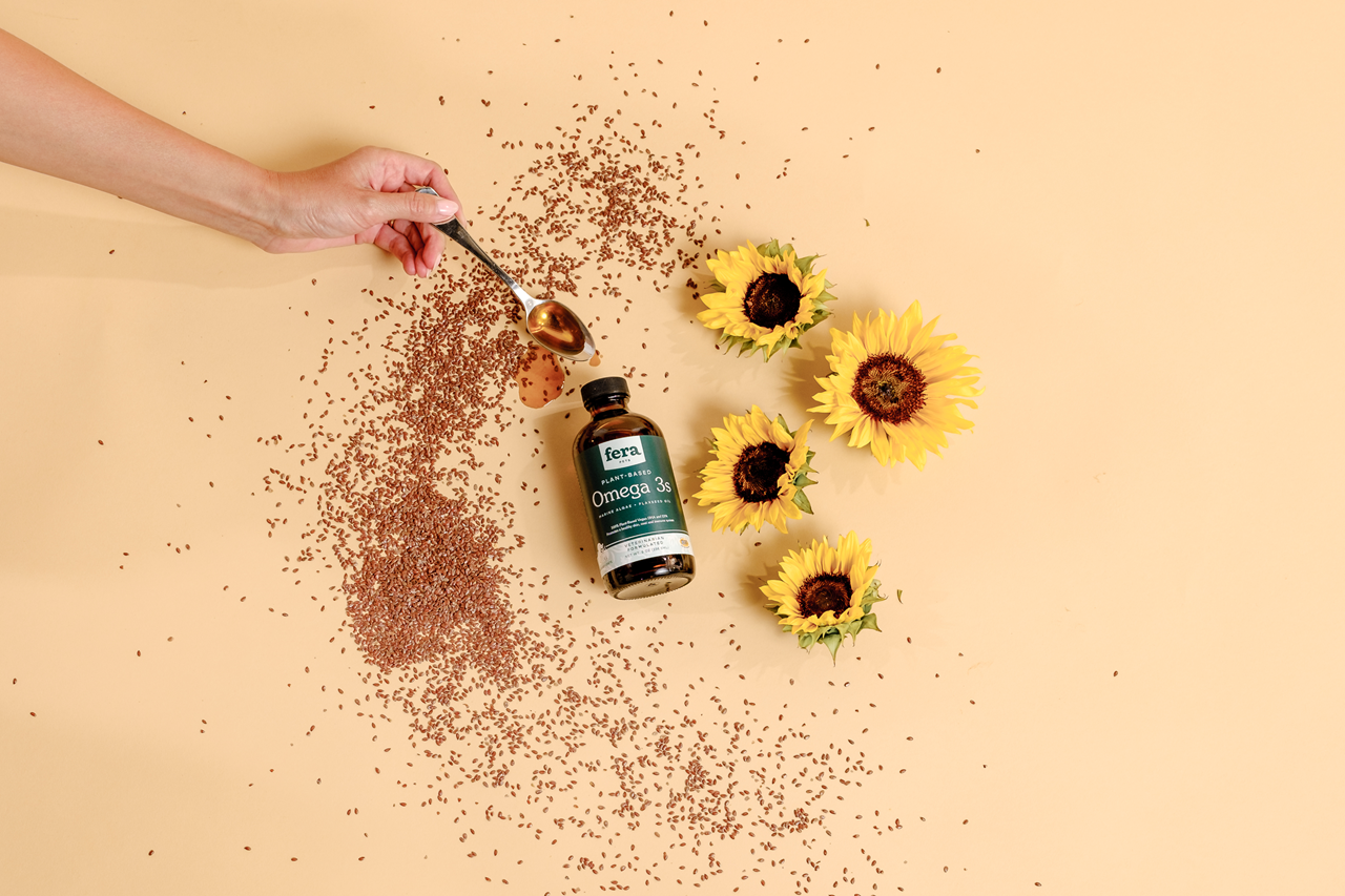 Fera Pet Organics Dog and Cat Supplement, Vegan Omega-3, 6, 9s Algae Oil