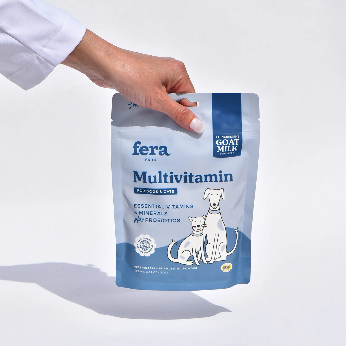 Fera Pet Organics Multivitamin Goat Milk Topper | Dog & Cat Meal Boost