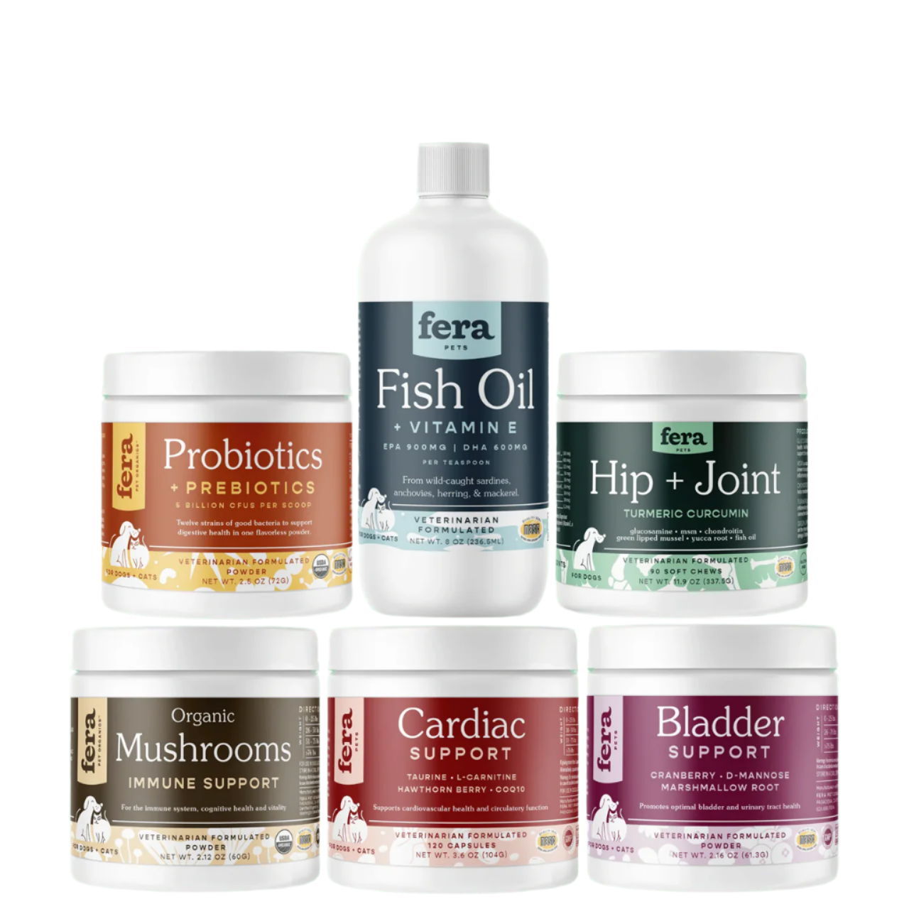 Fera Pet Organics Dog and Cat Supplement, Senior Dog Bundle