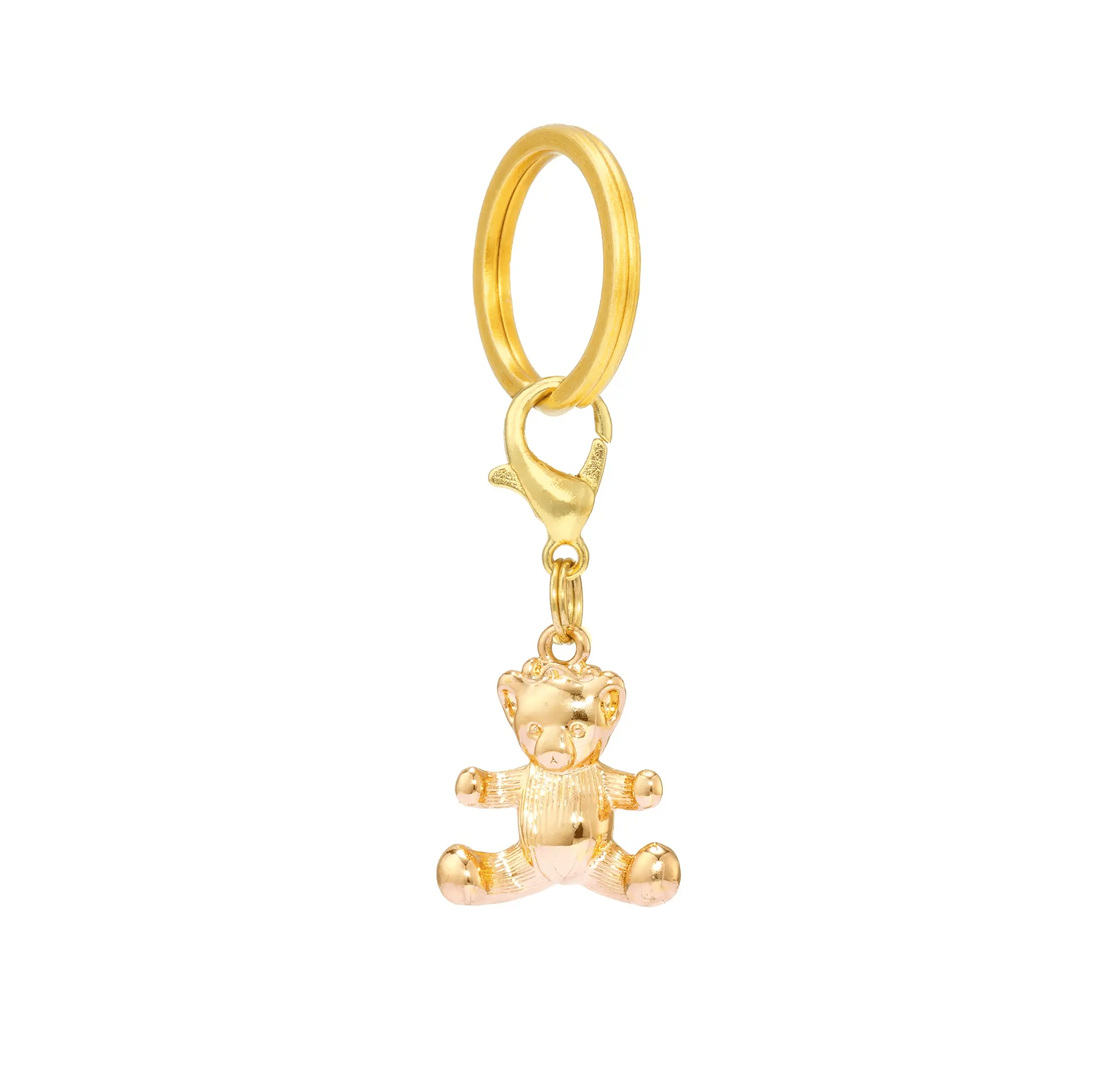 Dog Collar Charm: Gold Bear