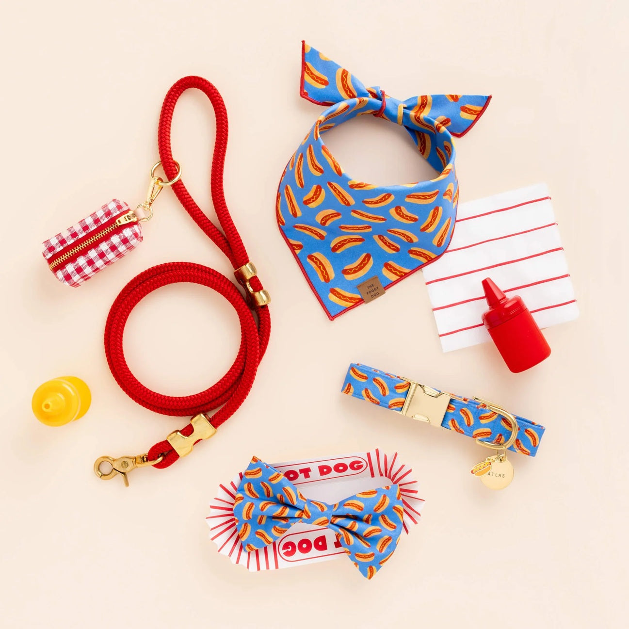 Dog Collar Charm: Hot Dog