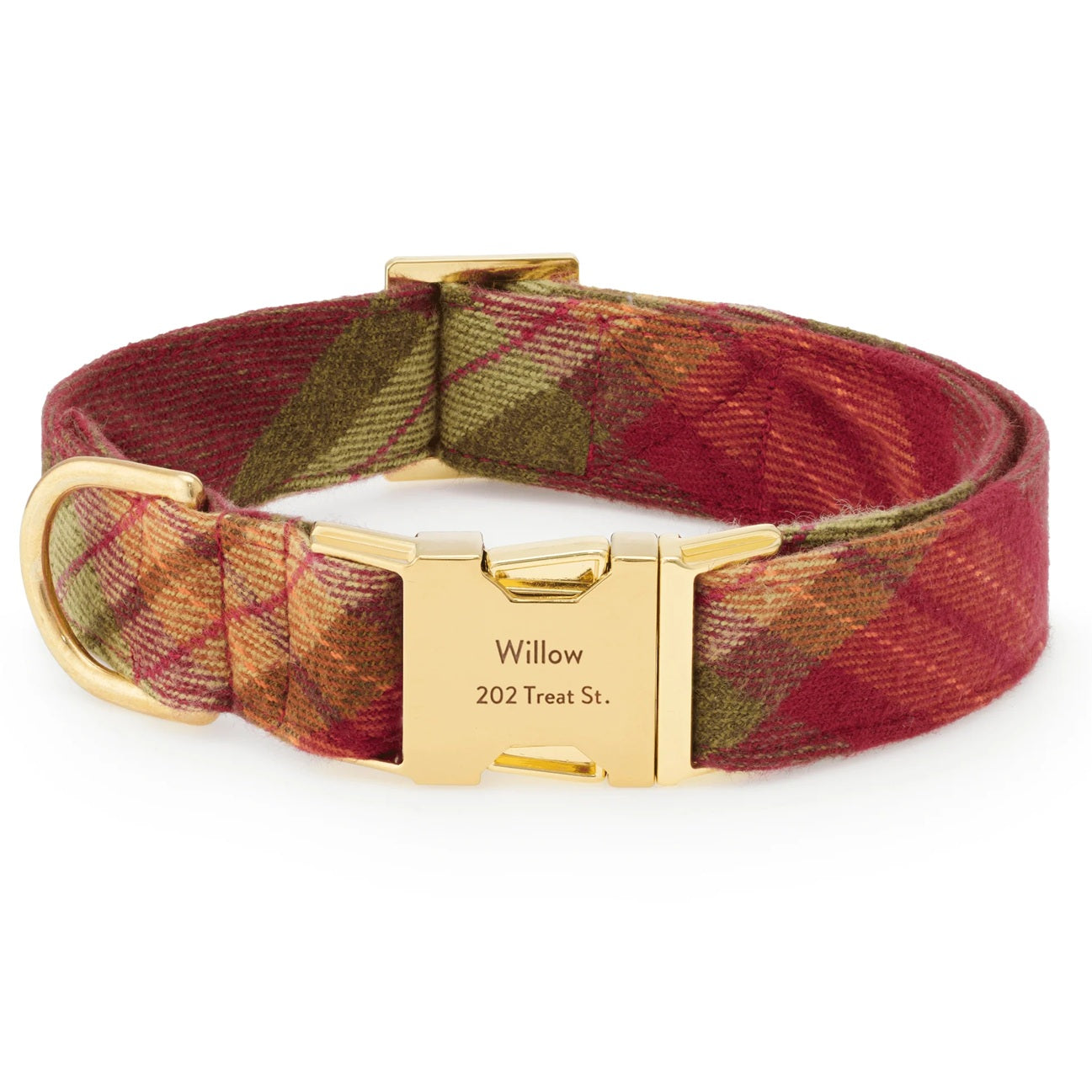 Dog Collar: Orchard Plaid Flannel