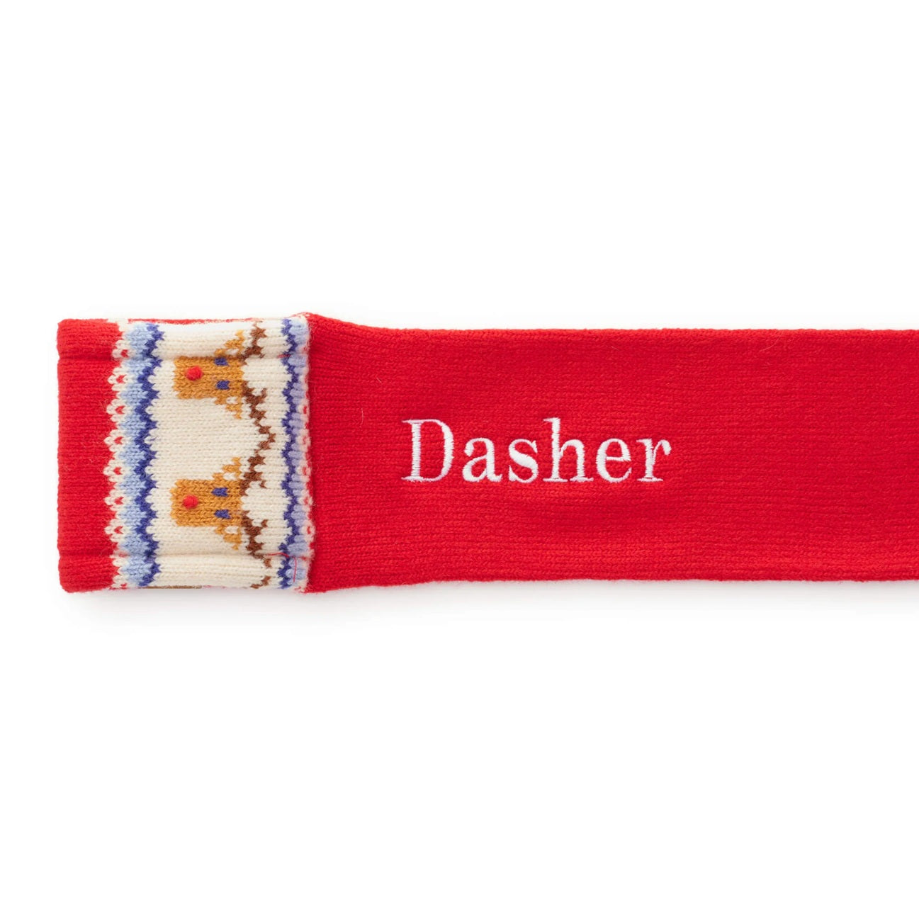 Dog and Cat Knit Scarf: Reindeer Fair Isle