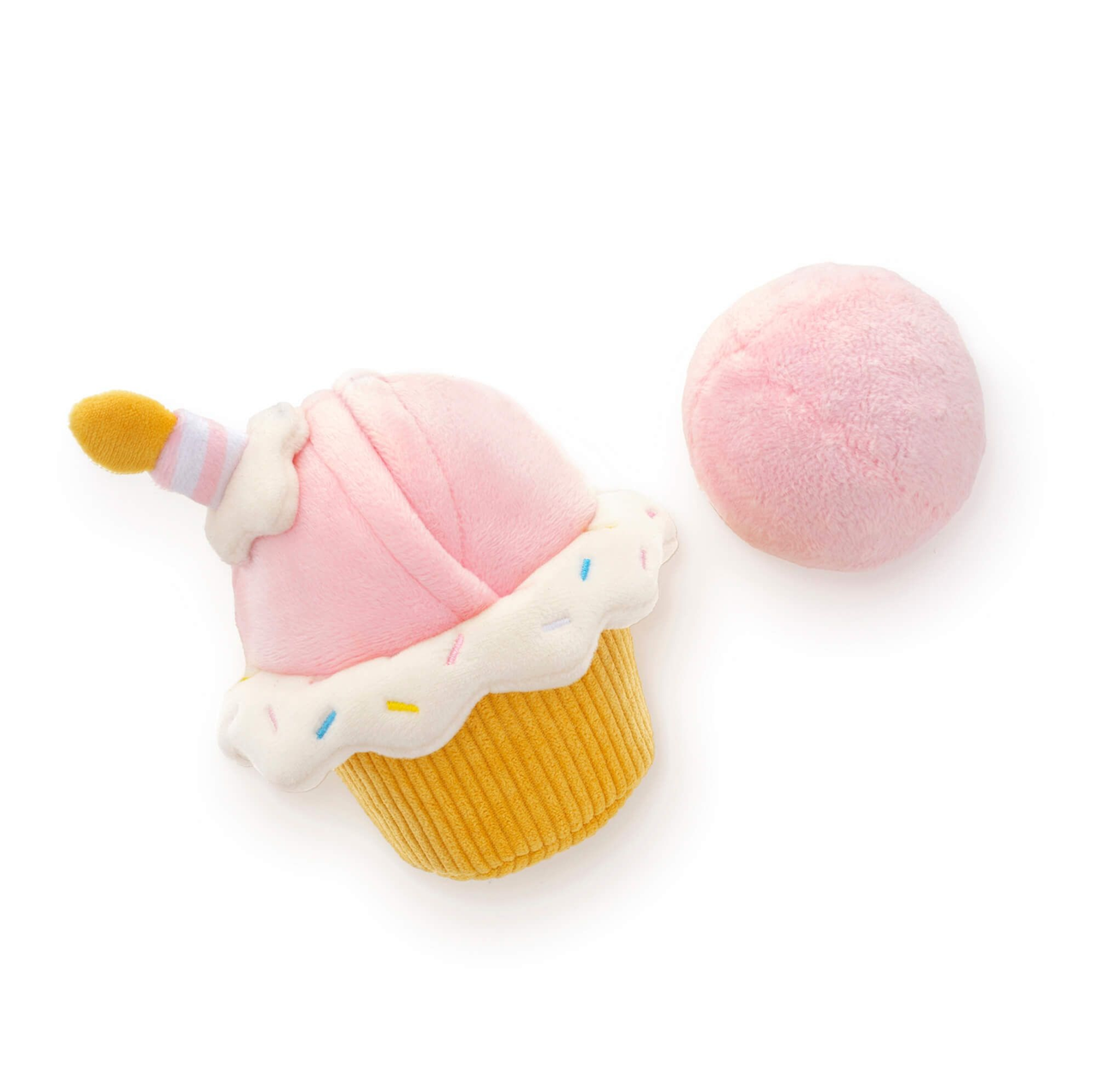 Squeaky Plush Interactive Snuffle Dog toys, Cupcake