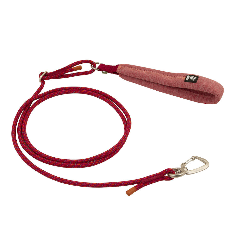 Hurtta Dog Leash: Adjustable Rope Eco, Beetroot