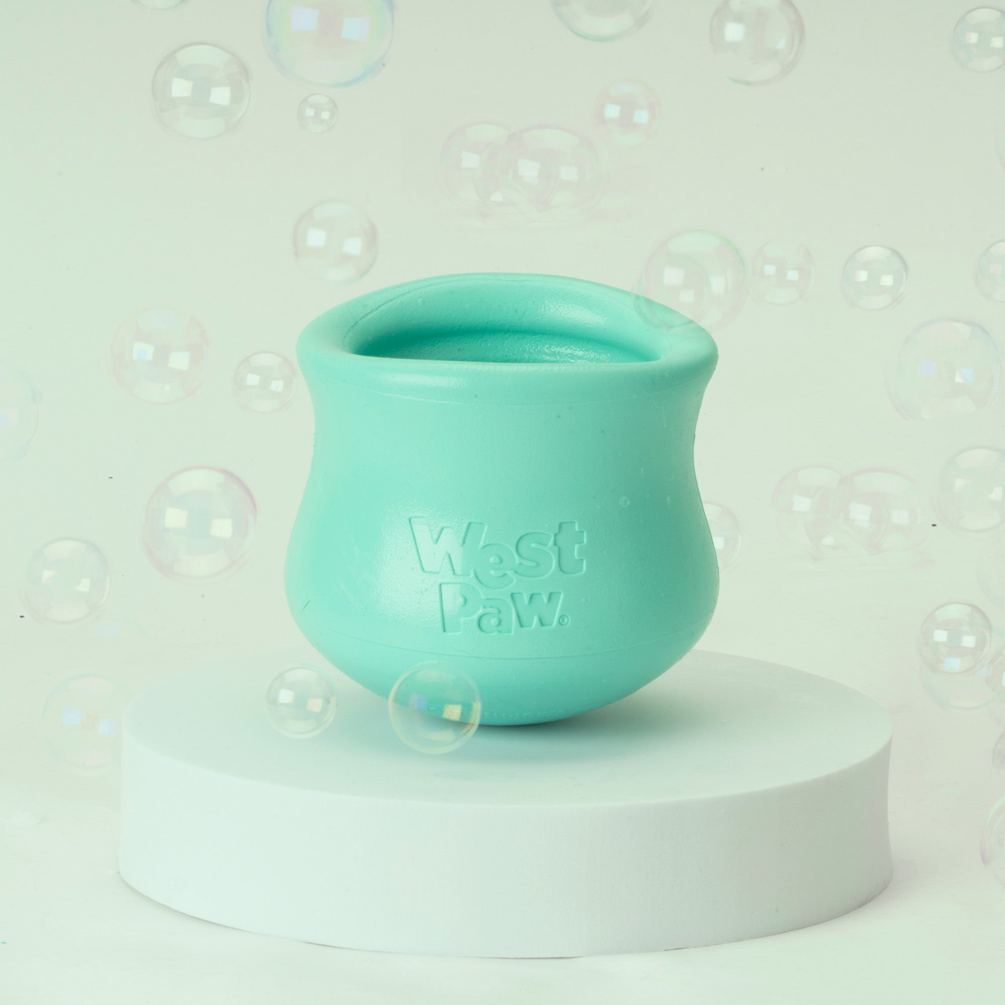 Interactive puzzle, food-dispensing dog toy, Zogoflex Toppl in Mint (Spring Limited Edition)