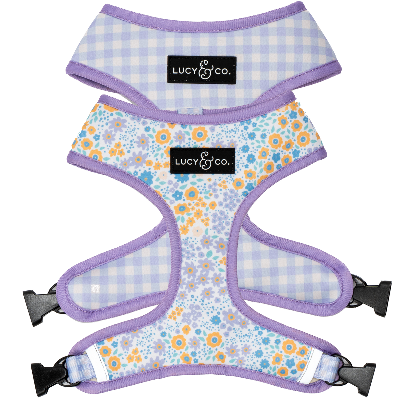Lucy&Co Reversible Dog Harness: Among the Wildflowers