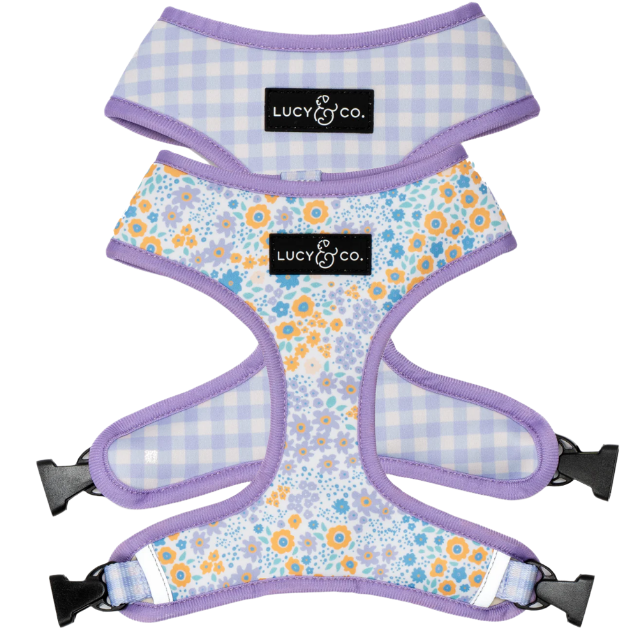 Lucy&Co Reversible Dog Harness: Among the Wildflowers