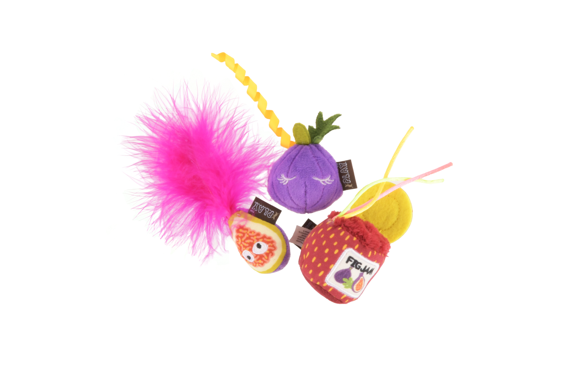 P.L.A.Y. Feline Frenzy, Catnip Toy set: Fig N' Whiskers