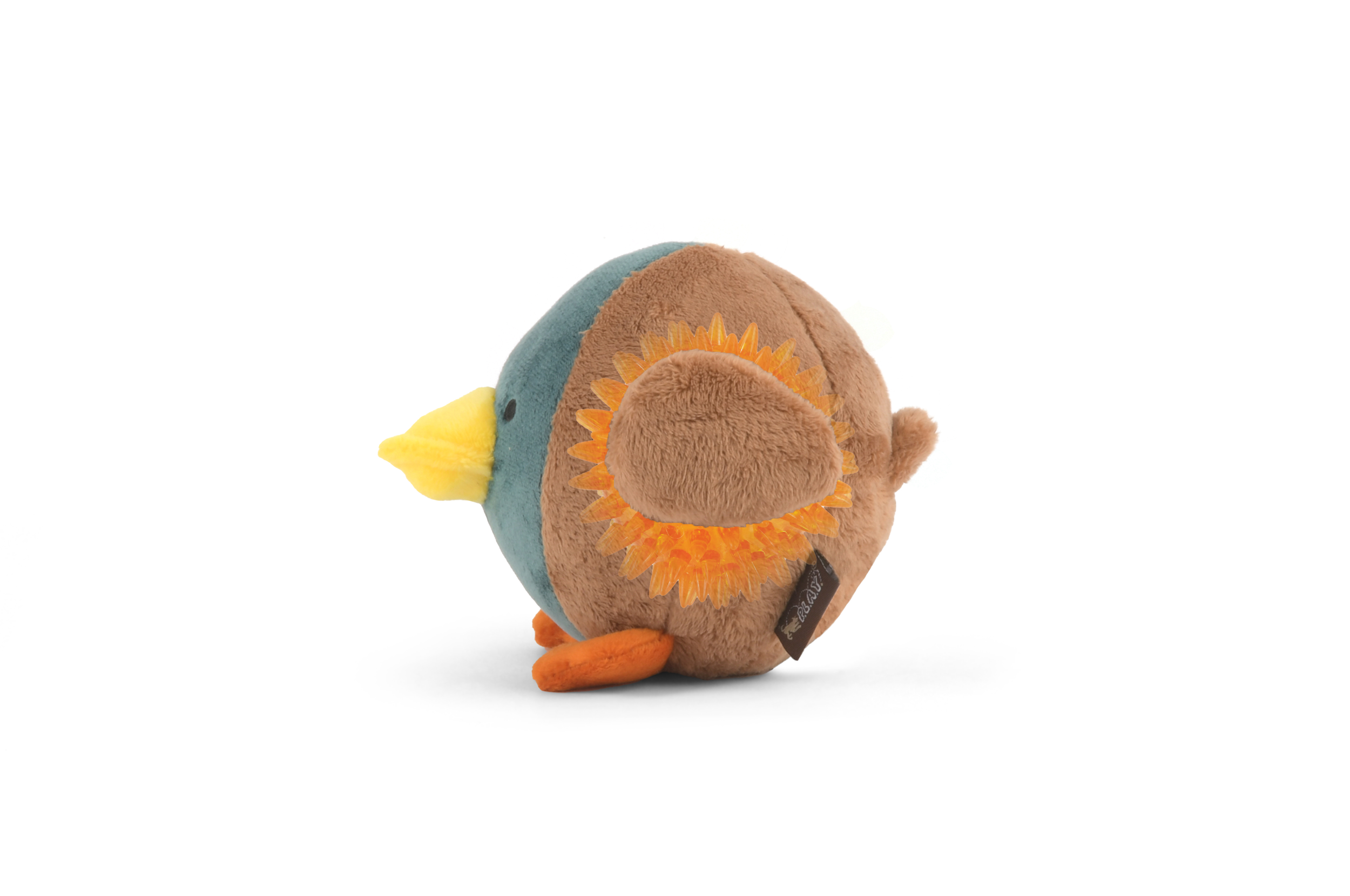 P.L.A.Y. Barnyard Buddies Squeaky Plush Dog Toy, Dana the Duck