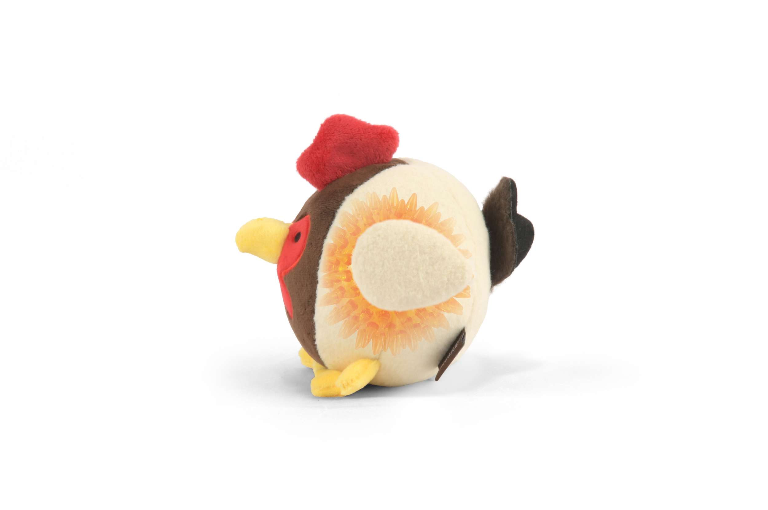 P.L.A.Y. Barnyard Buddies Squeaky Plush Dog Toy, Ryan the Rooster