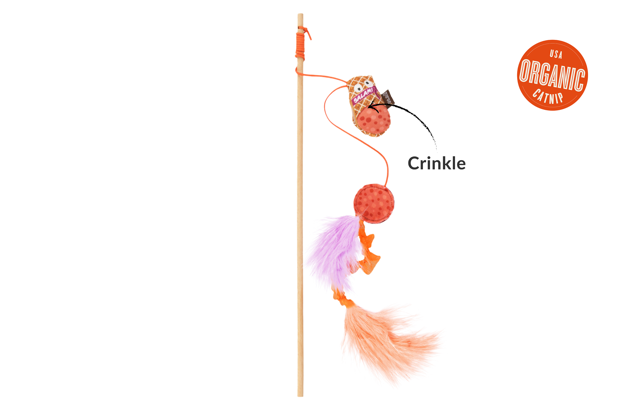 P.L.A.Y. Feline Frenzy, Wand Cat Toy: Swatlami