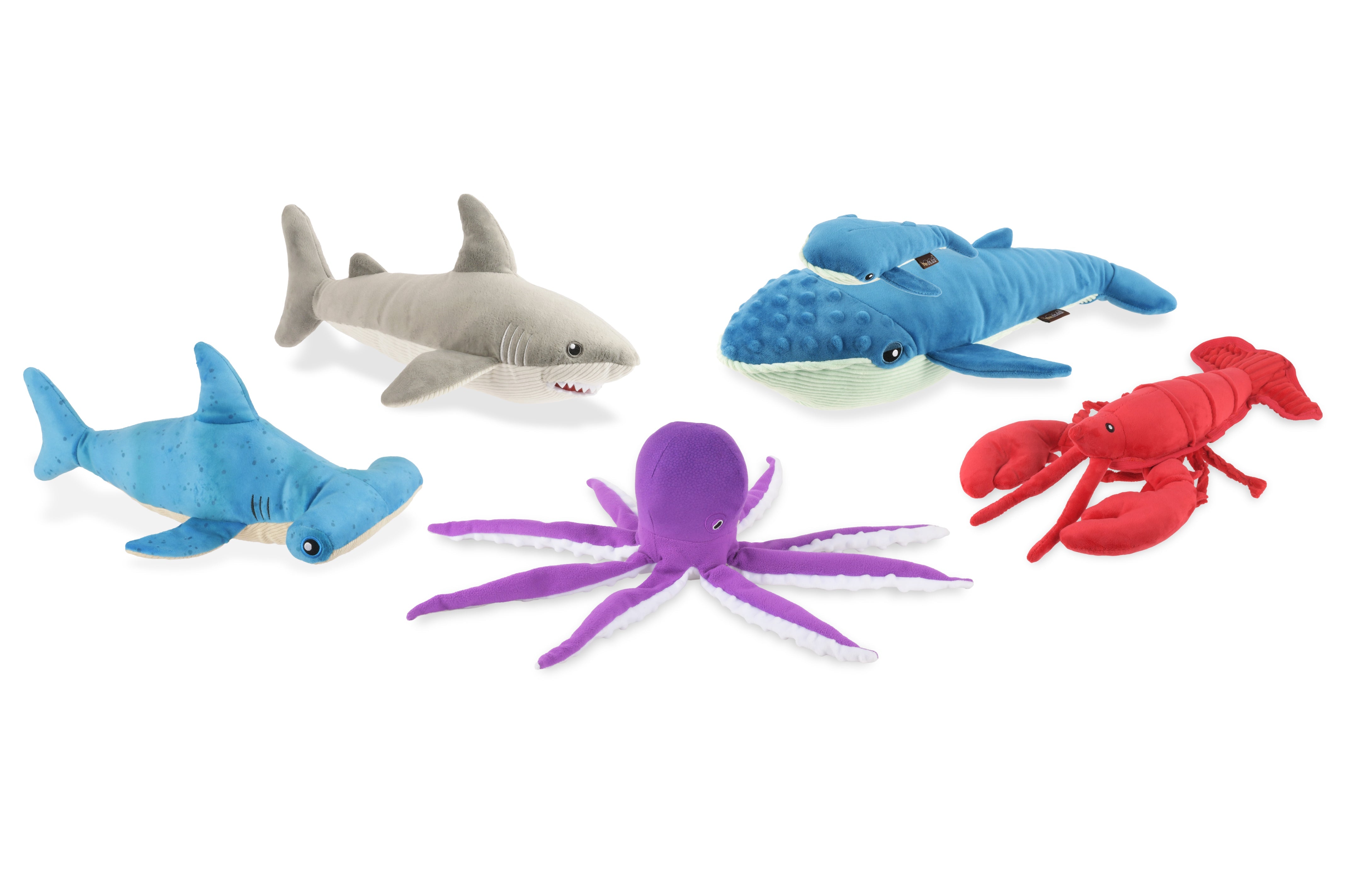 P.L.A.Y. Ocean Buddies Interactive Squeaky & Crinkle Dog Toy