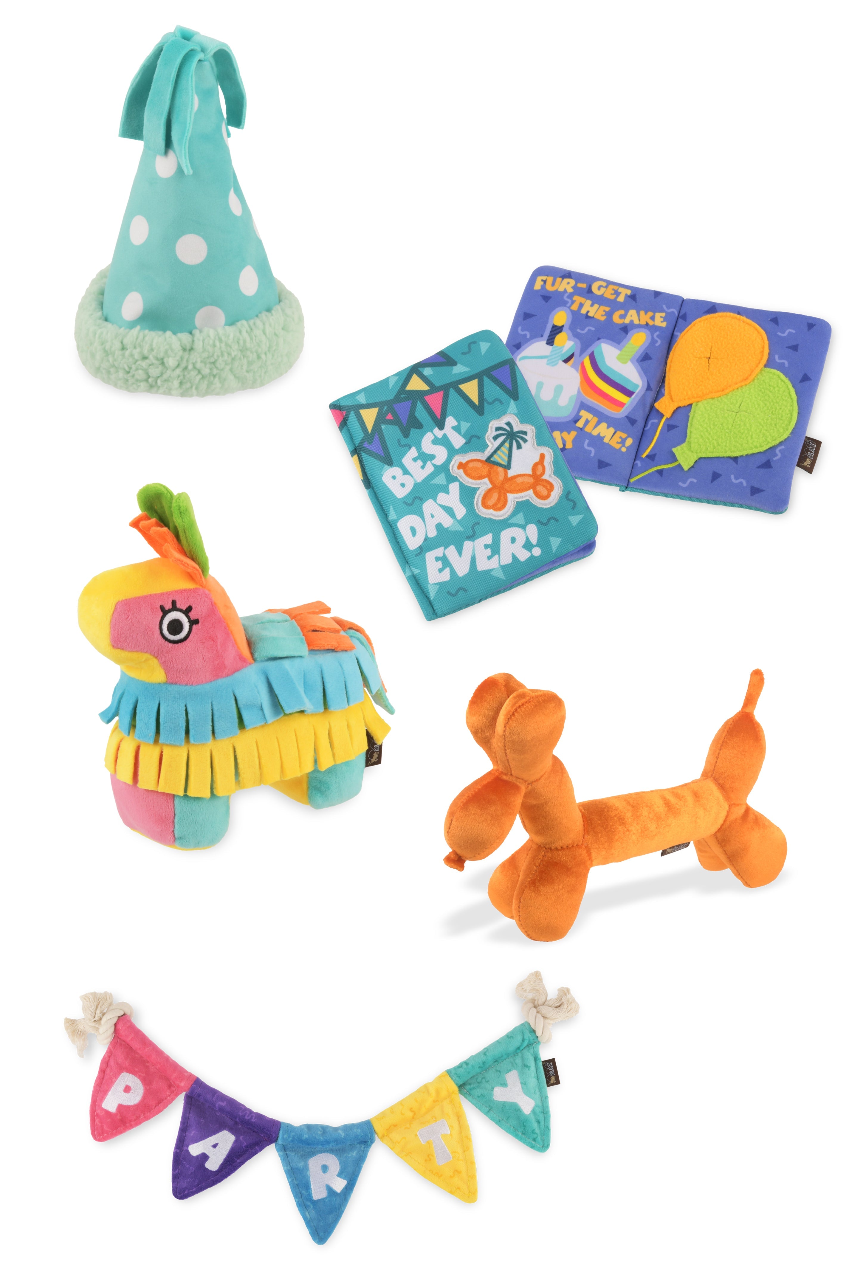 P.L.A.Y. Party Animal Fiesta Fetch Pinata Durable Squeaky Dog Toy