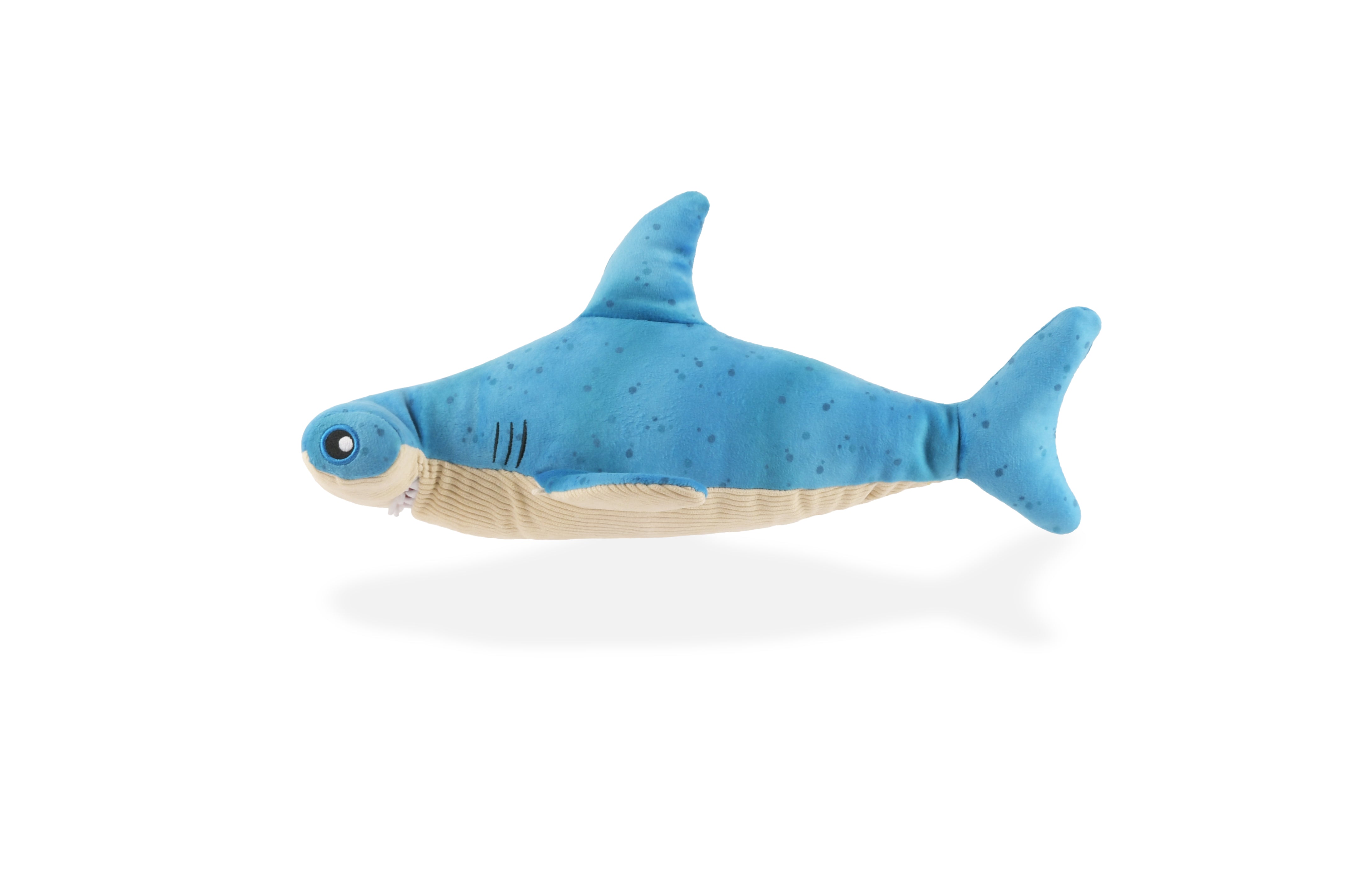 P.L.A.Y. Ocean Buddies Bonk the Hammerhead shark interactive plush dog toy with hidden treat pocket
