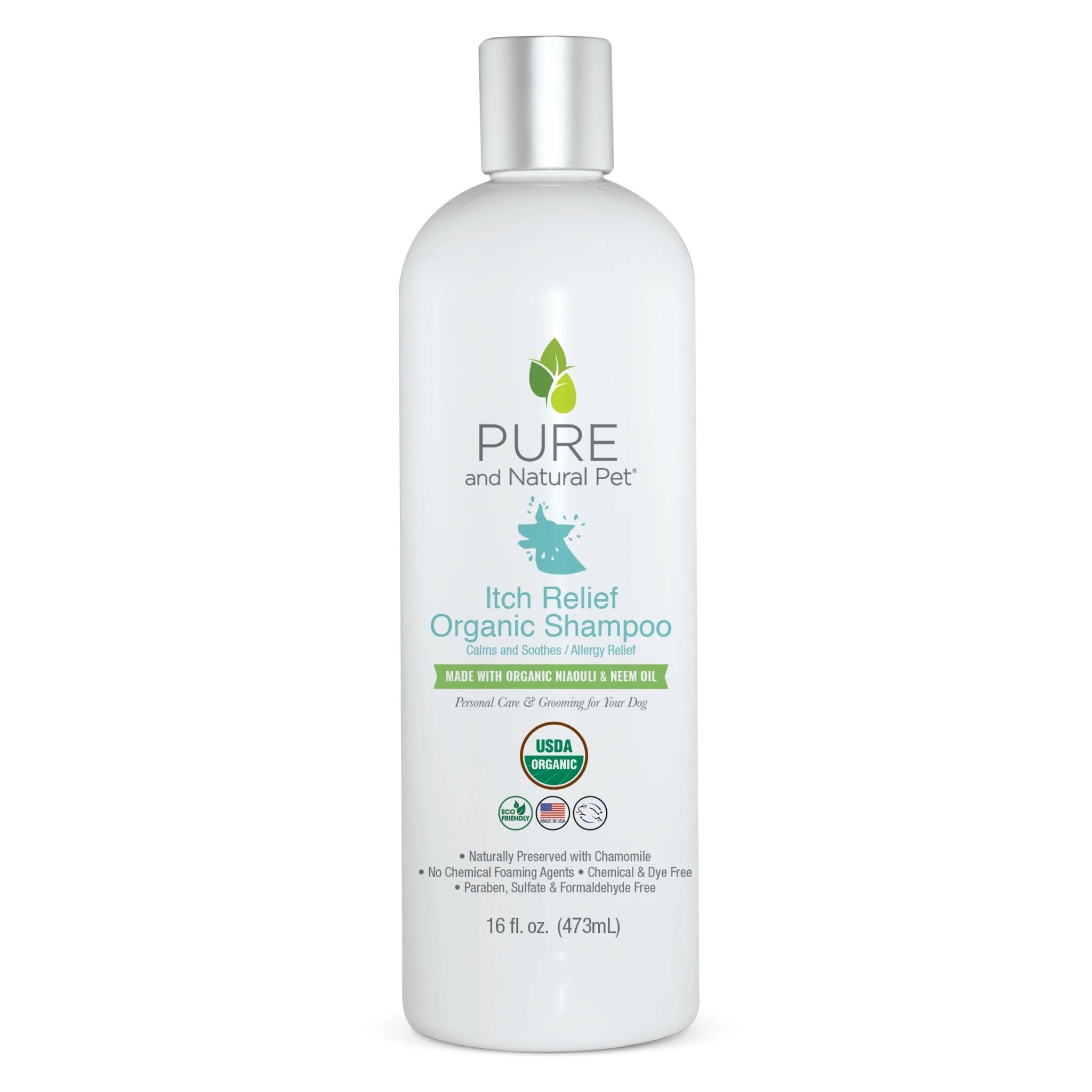 Pure and Natural Organic Dog Shampoo: Itch Relief