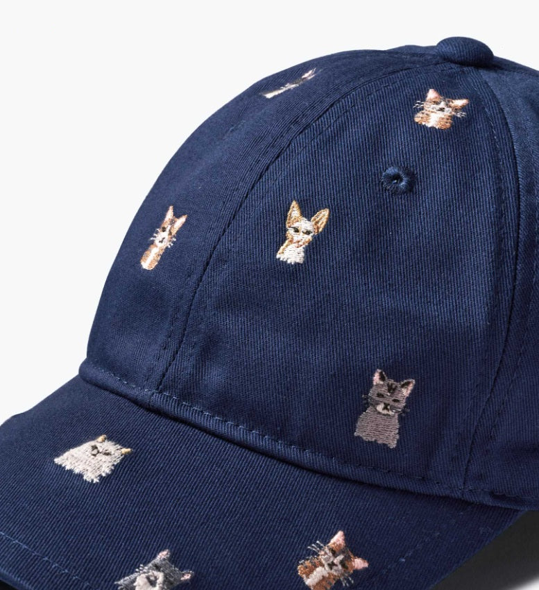 Rifle Paper Co Baseball Cap: Cool Cats