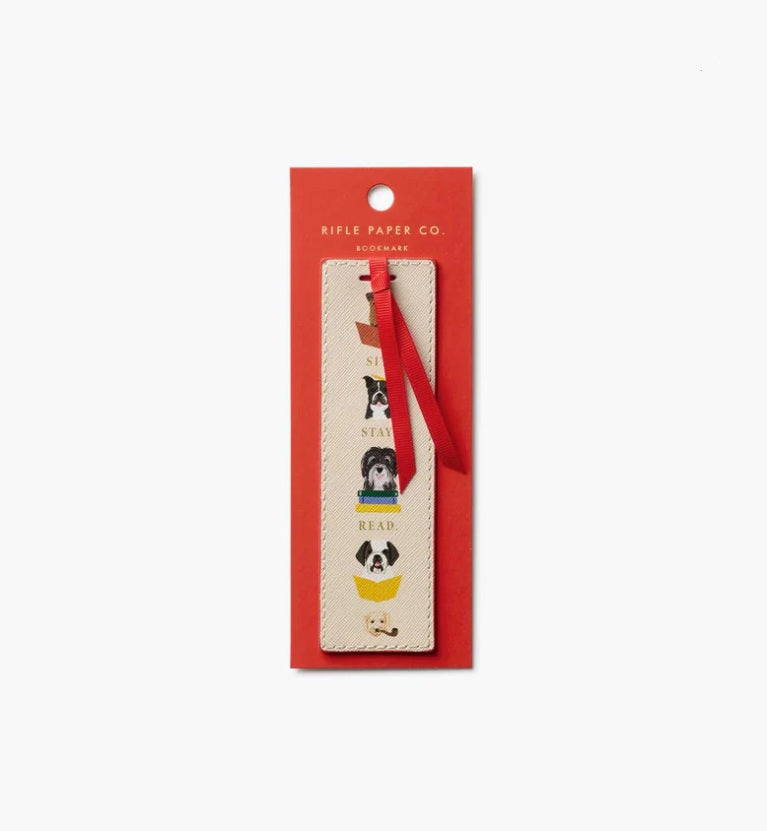 Rifle Paper Co Studious Dogs Bookmark | Adorable Dog Illustration